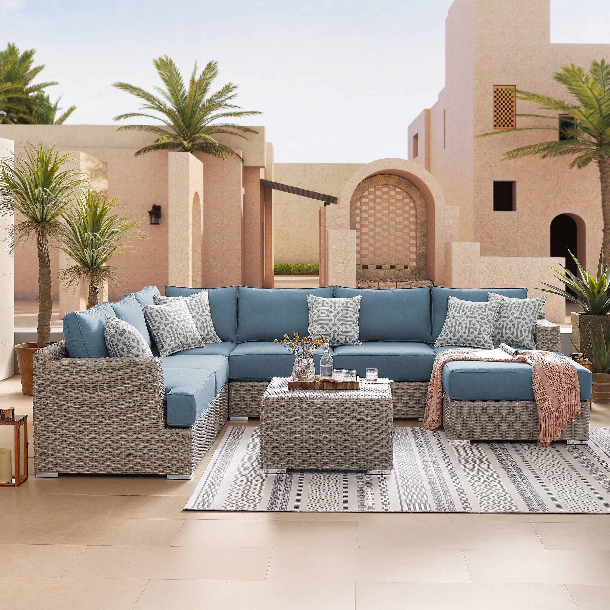 Sirio Niko 8-piece Modular Outdoor Patio Seating Set