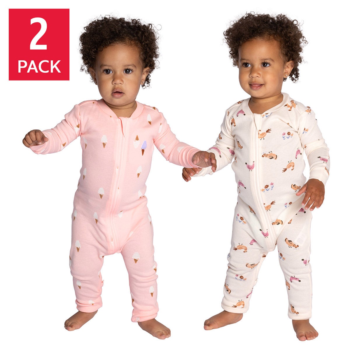 Pekkle Baby 2-pack Cotton Sleepers