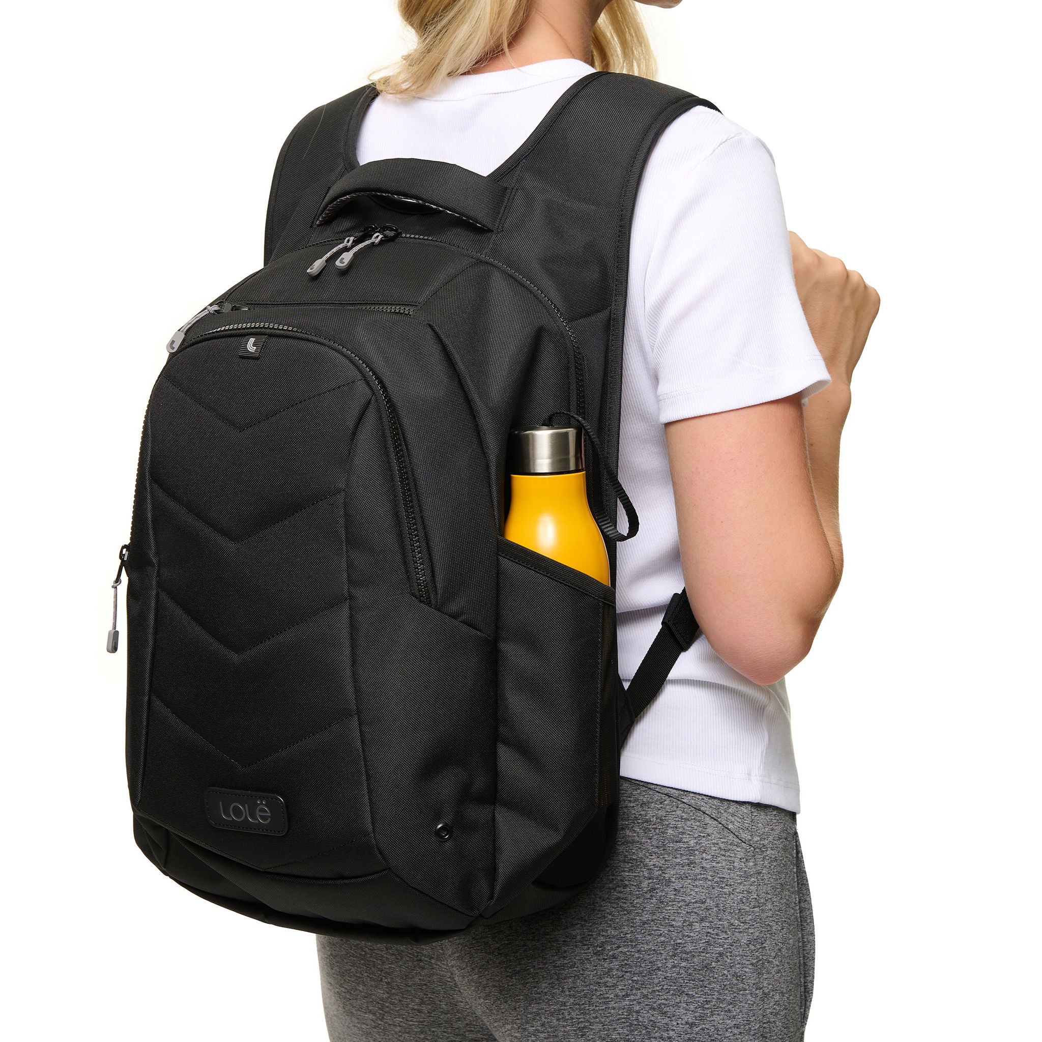 Lolë Quilted Laptop Backpack
