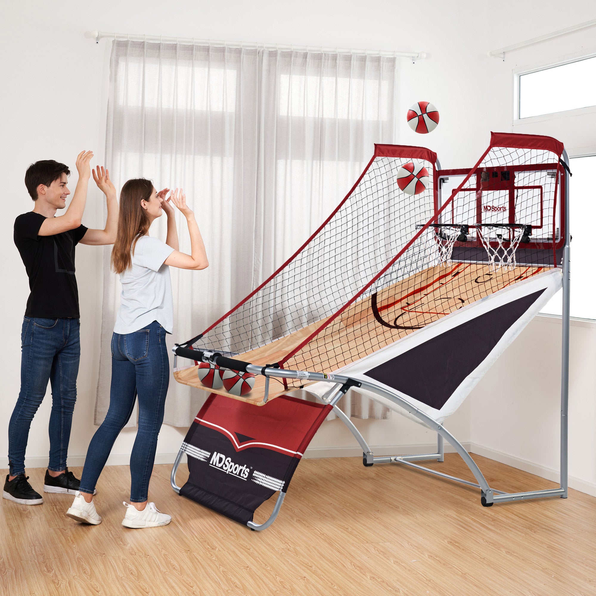 MD Sports EZ Fold 2-Player Arcade Basketball