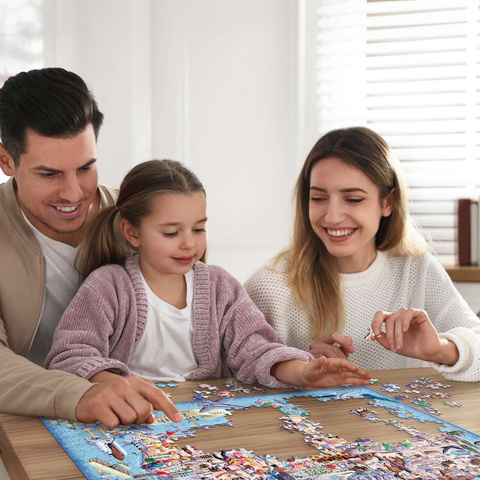 Boardwalk Assorted Jigsaw Puzzles, 3-pack