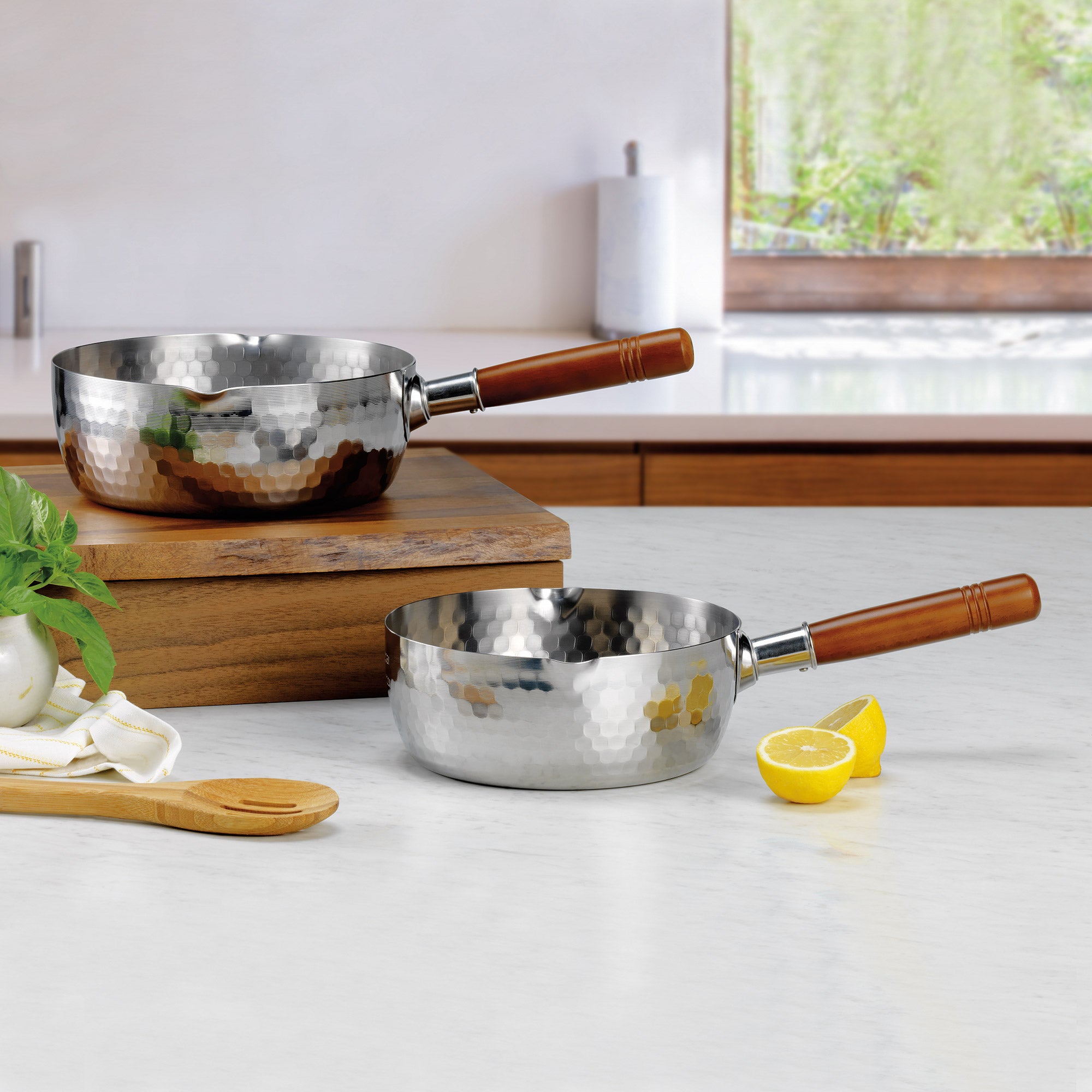 Stainless Steel Yukihira Pan, 2-piece