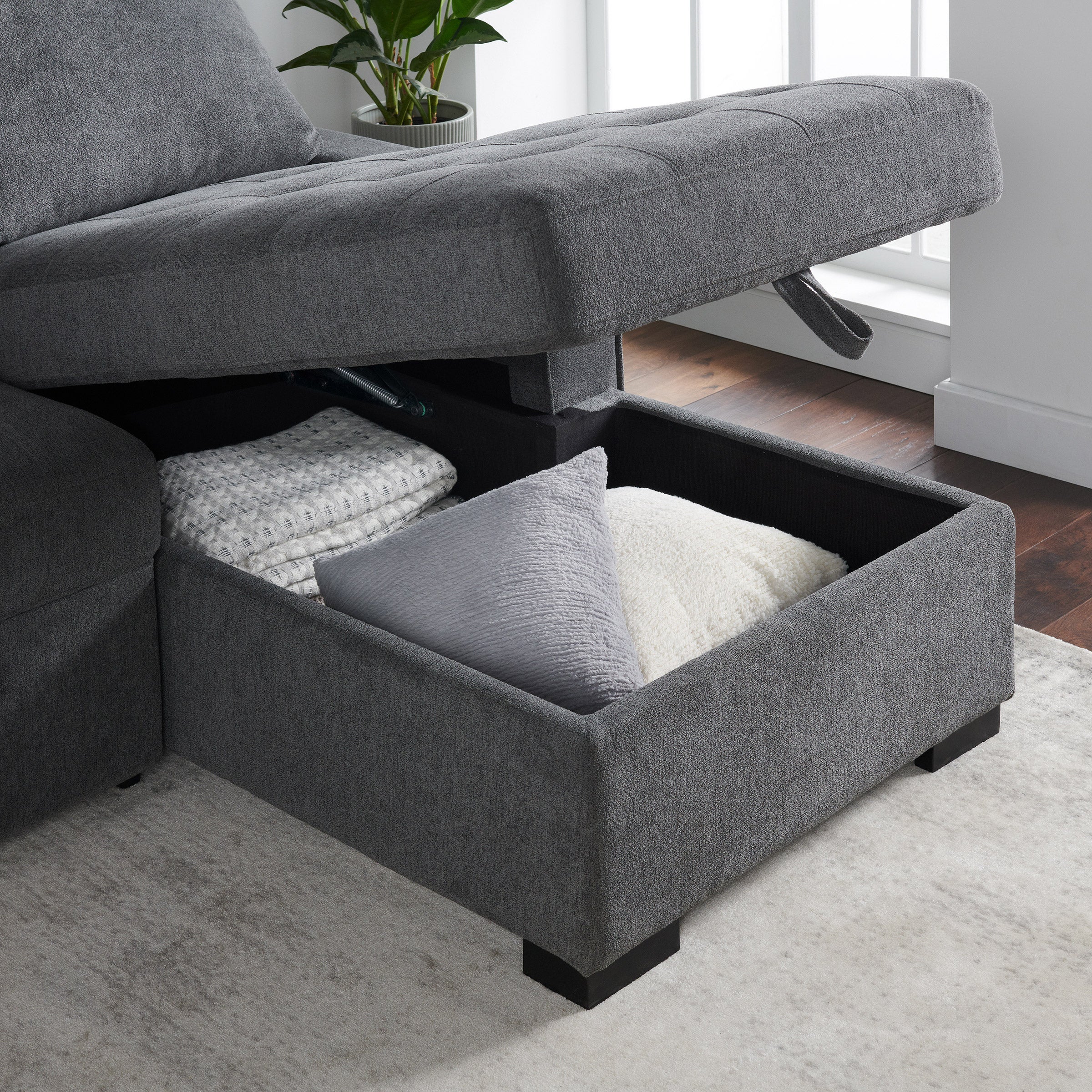 Kendale Sleeper Sofa with Storage Chaise