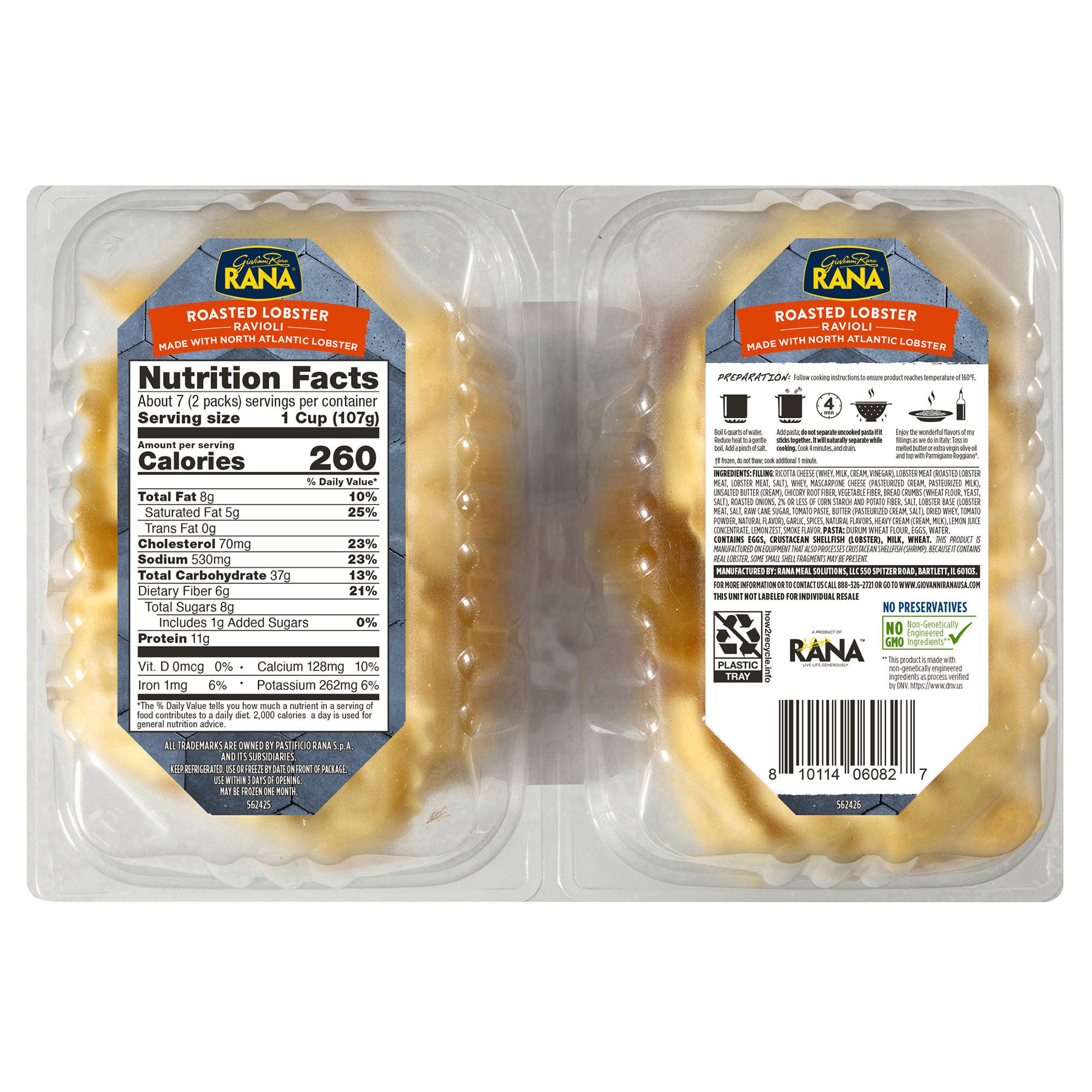 Rana Roasted Lobster Ravioli, 13 oz, 2-count