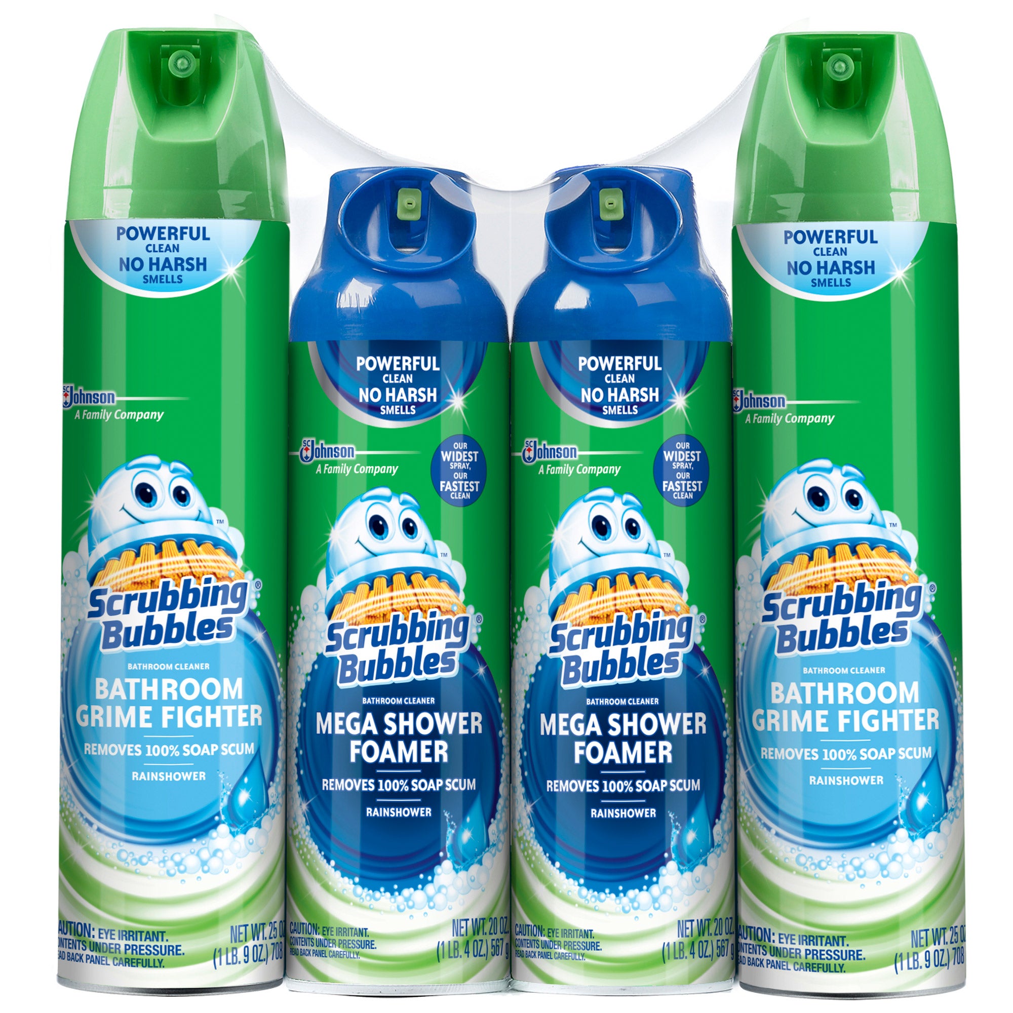 Scrubbing Bubbles, Variety Pack, 4-count