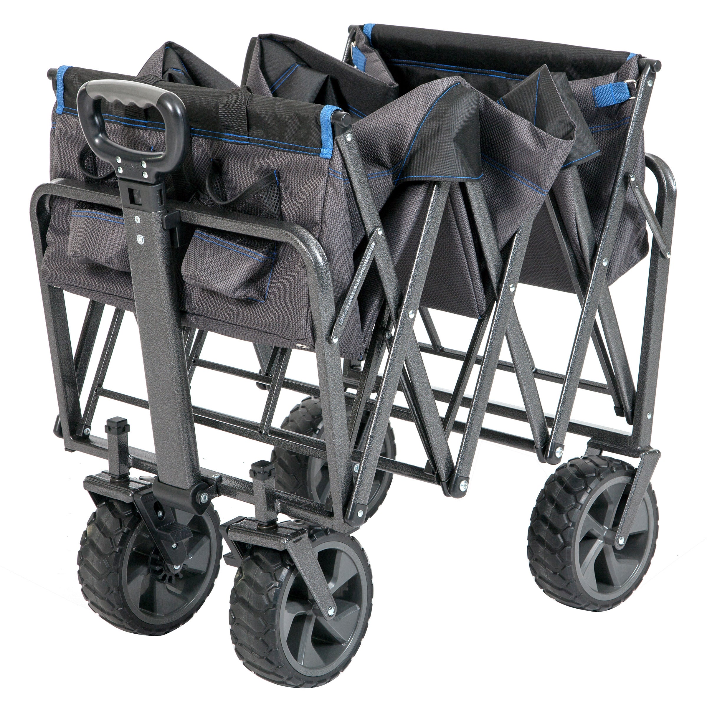 Mac Sports Deluxe Extended Folding Wagon with Brakes