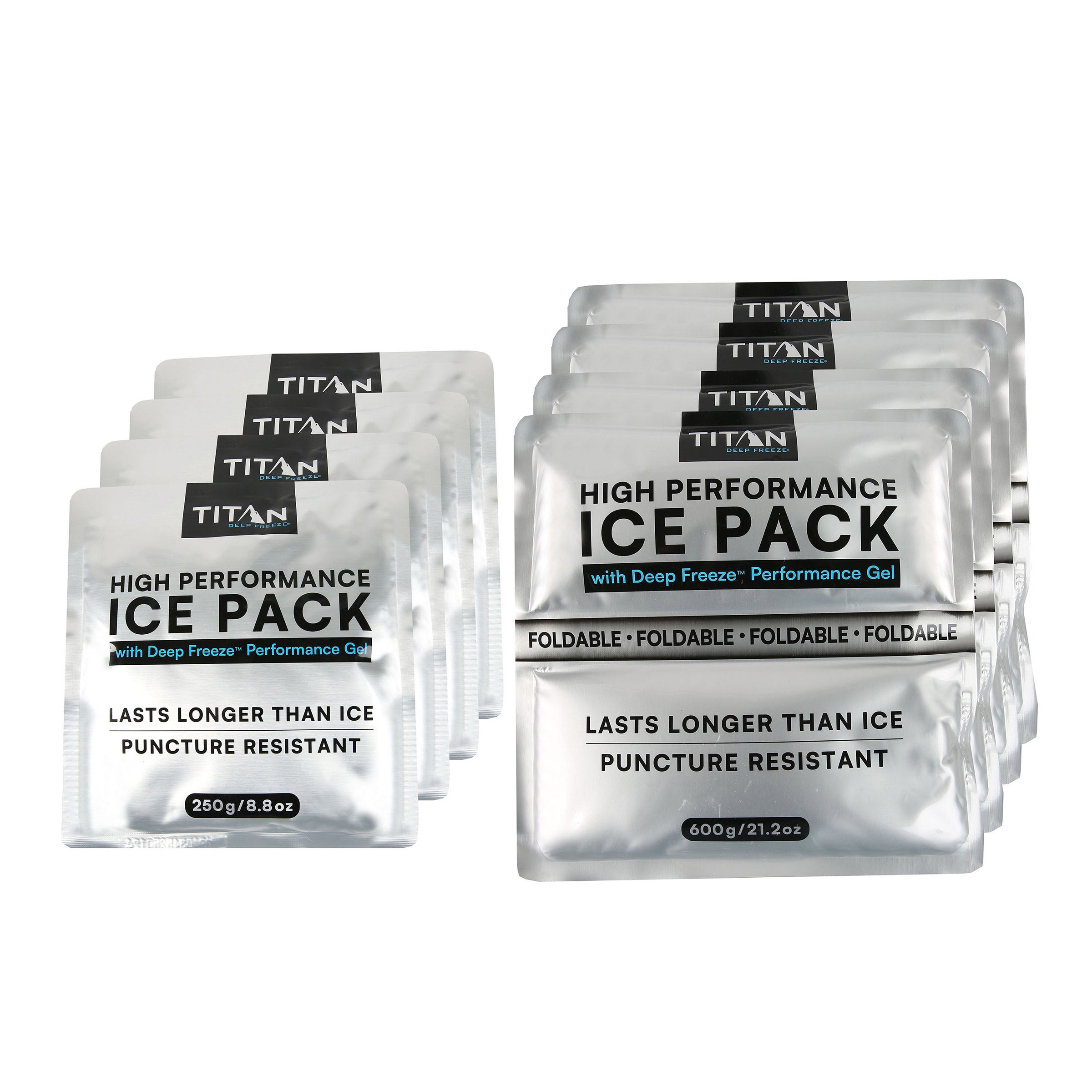 Titan High Performance Ice Packs, 8-pack