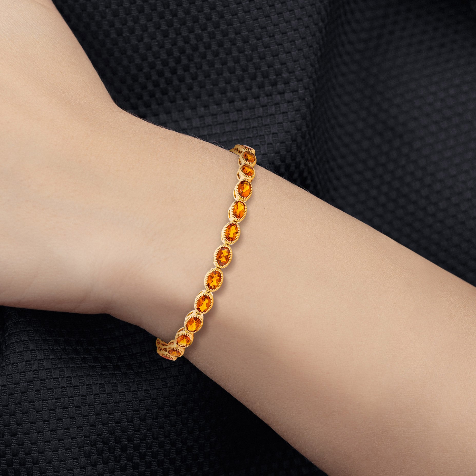 Gemstone 14kt White Gold Bracelet