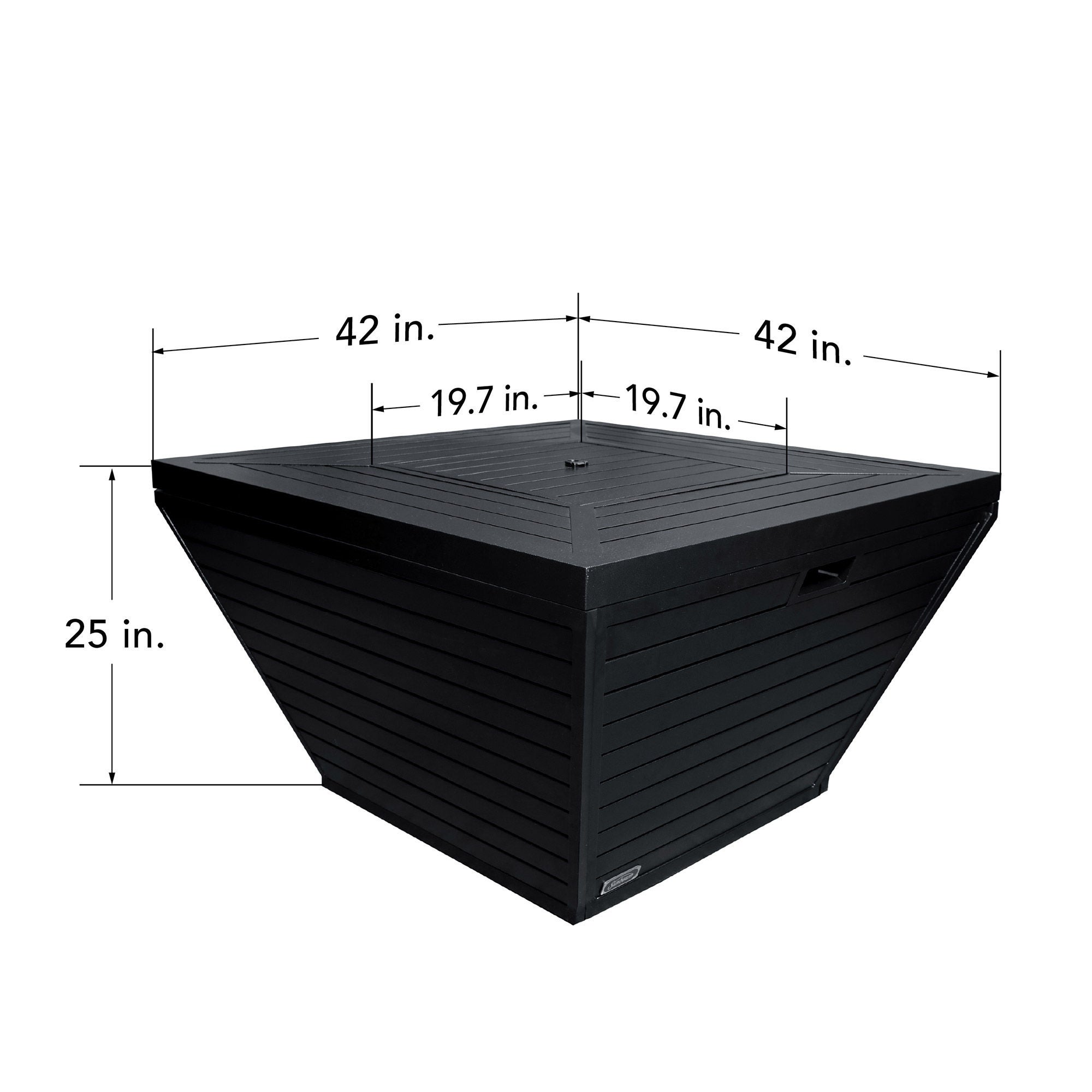 Sunbeam Contemporary Aluminum Fire Table