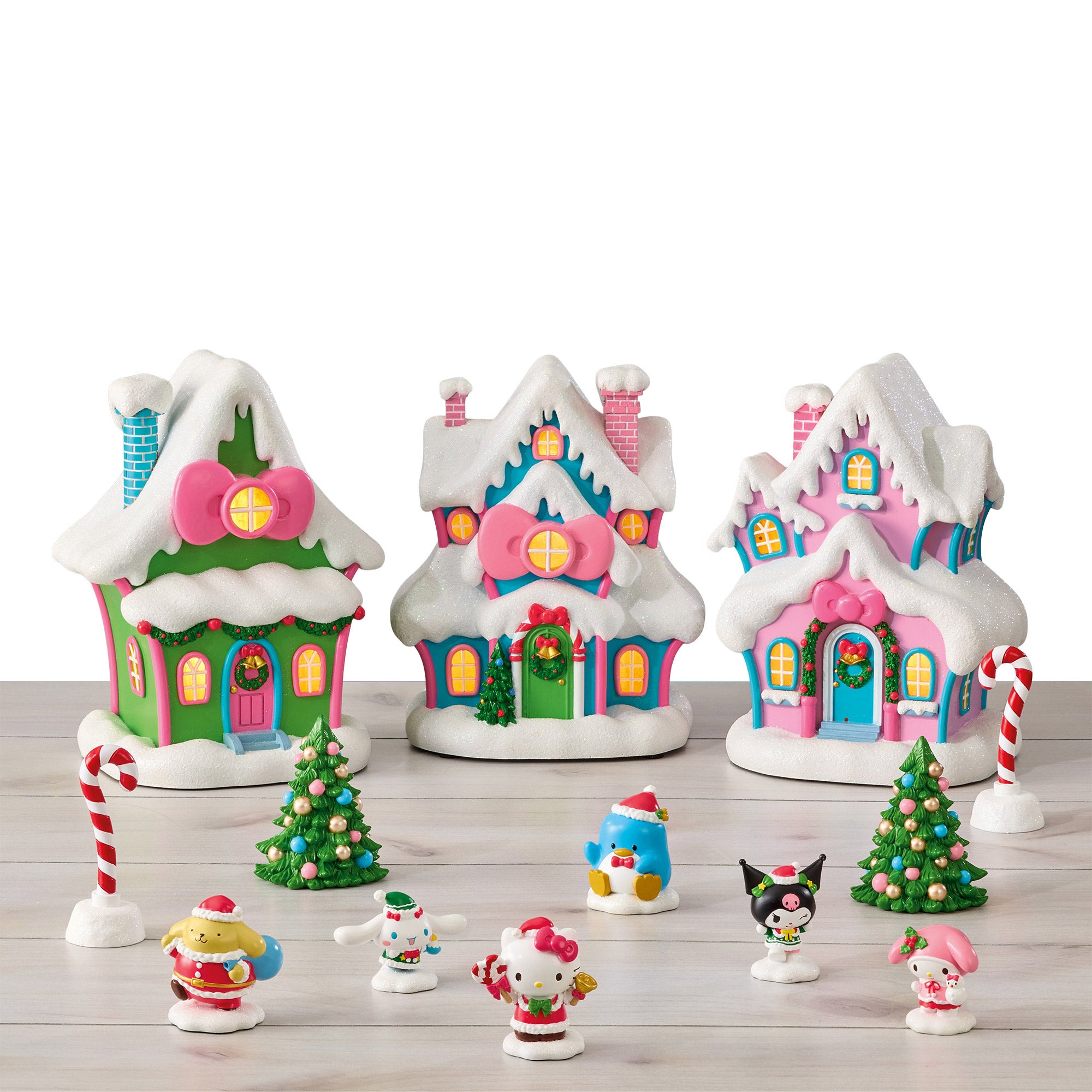 Hello Kitty Holiday Village, 13-piece Set
