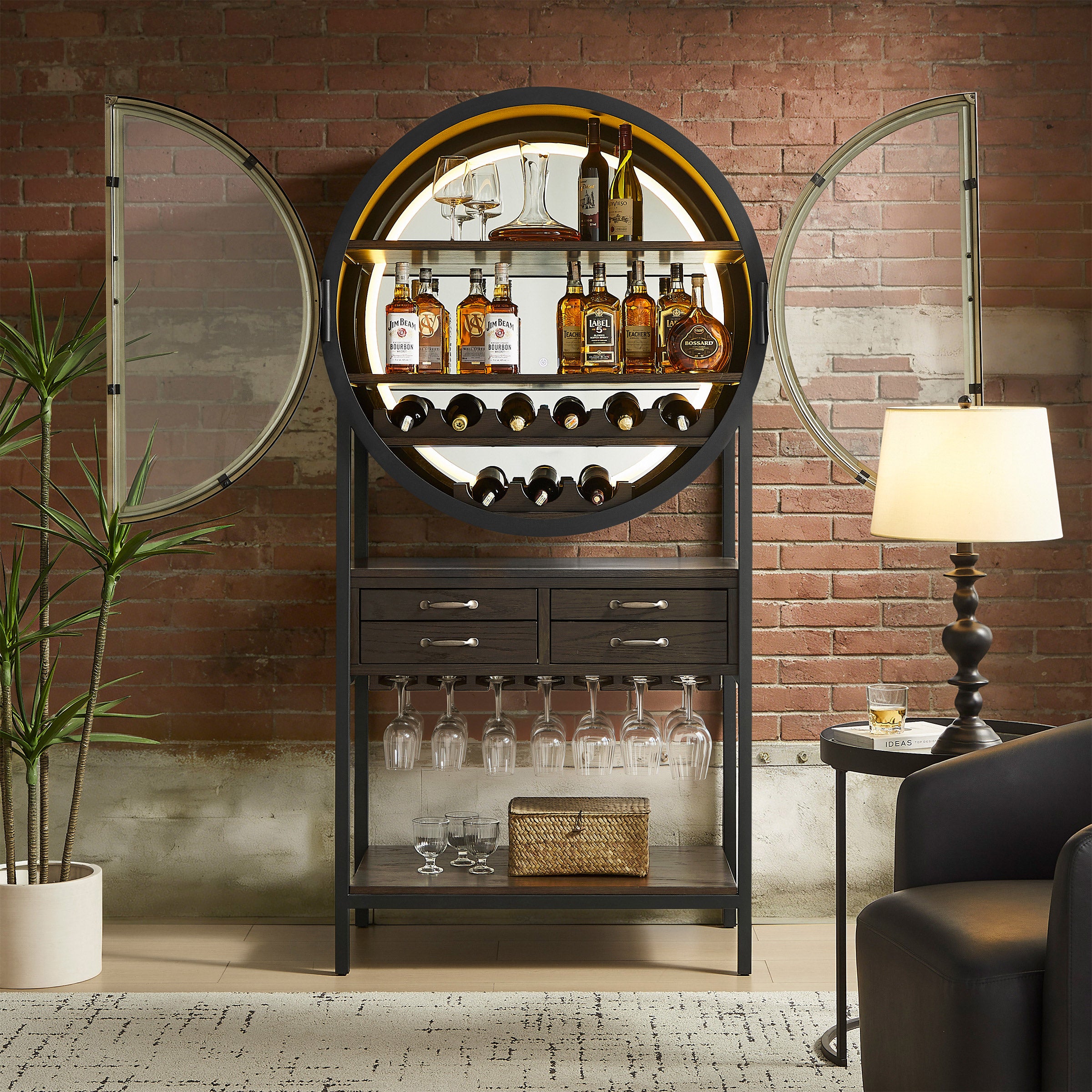 Lowell Wine & Bar Cabinet