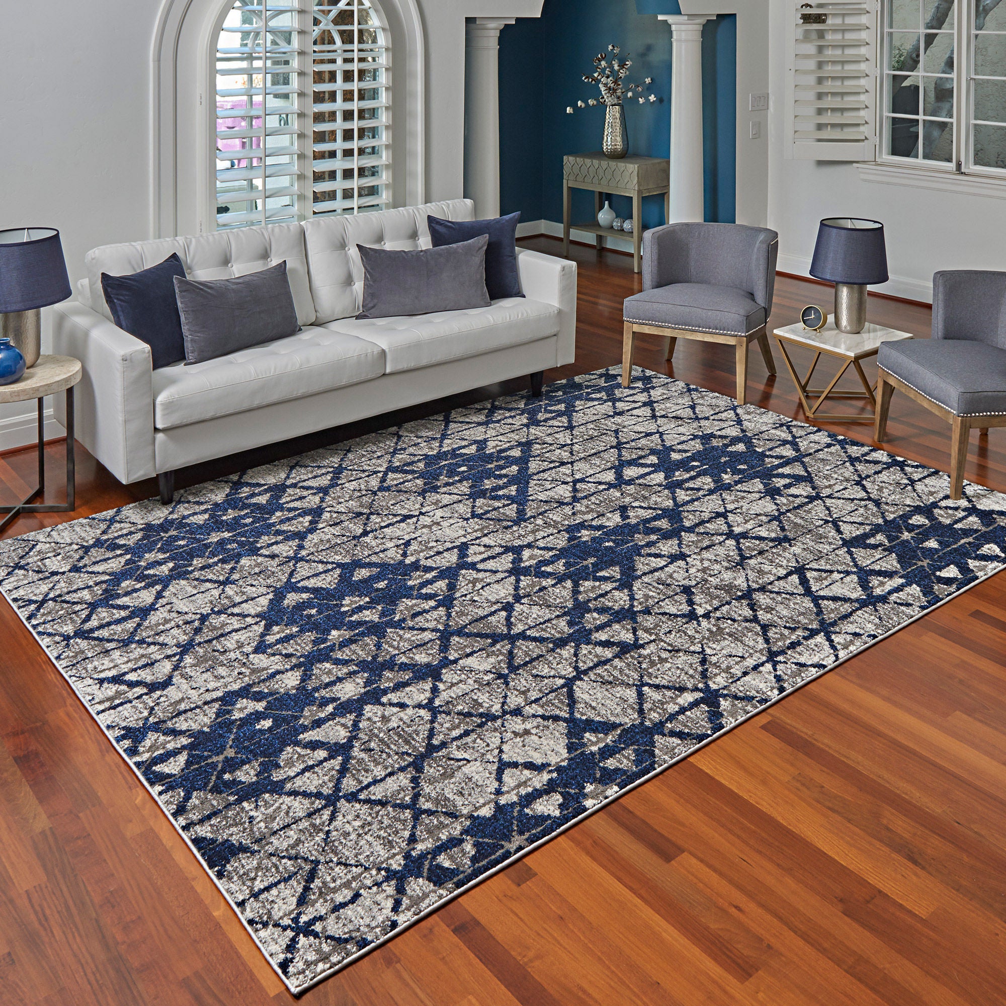 Torino Rug Collection, Aris Gray Blue