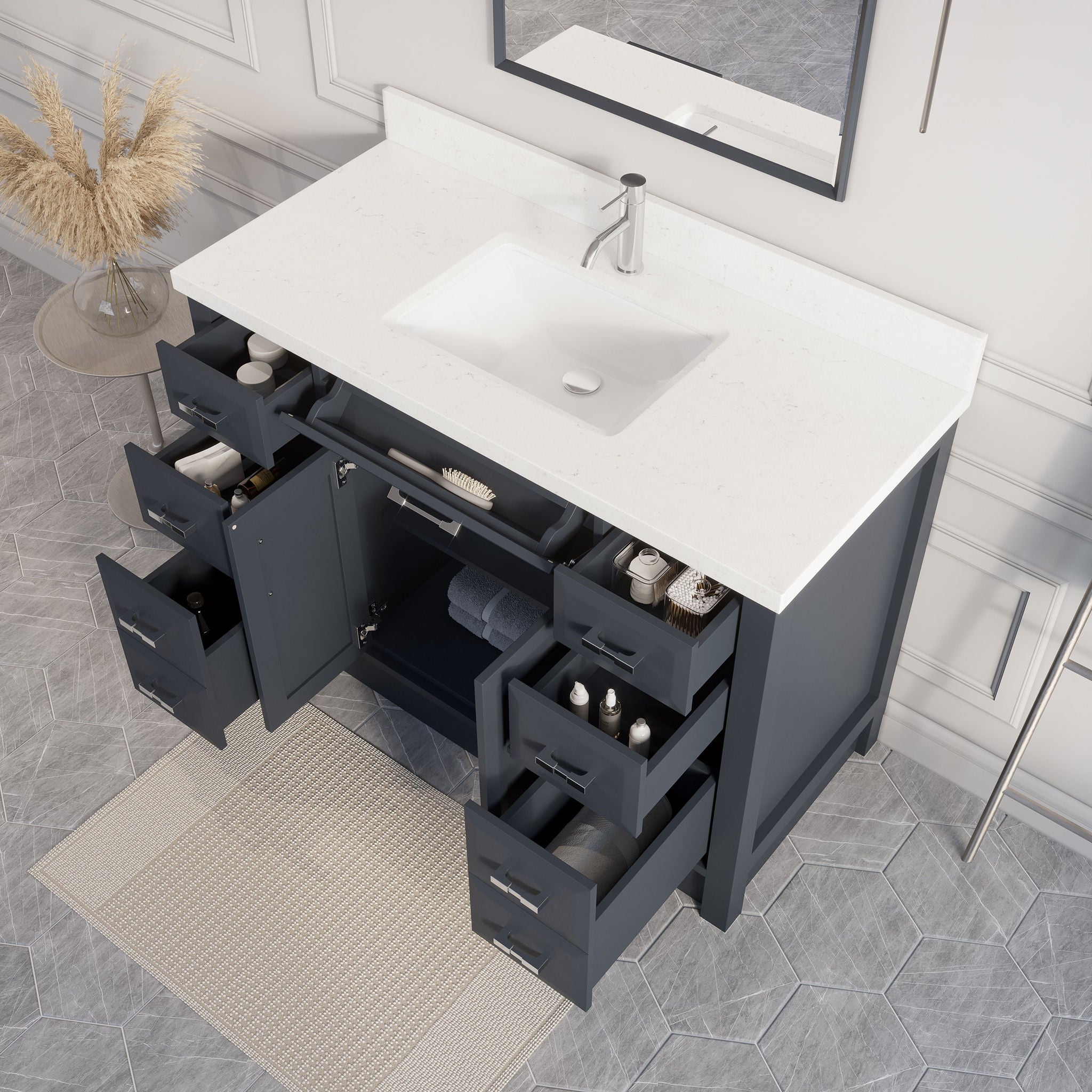 Calais Bath Vanity by Studio Bathe in Gray