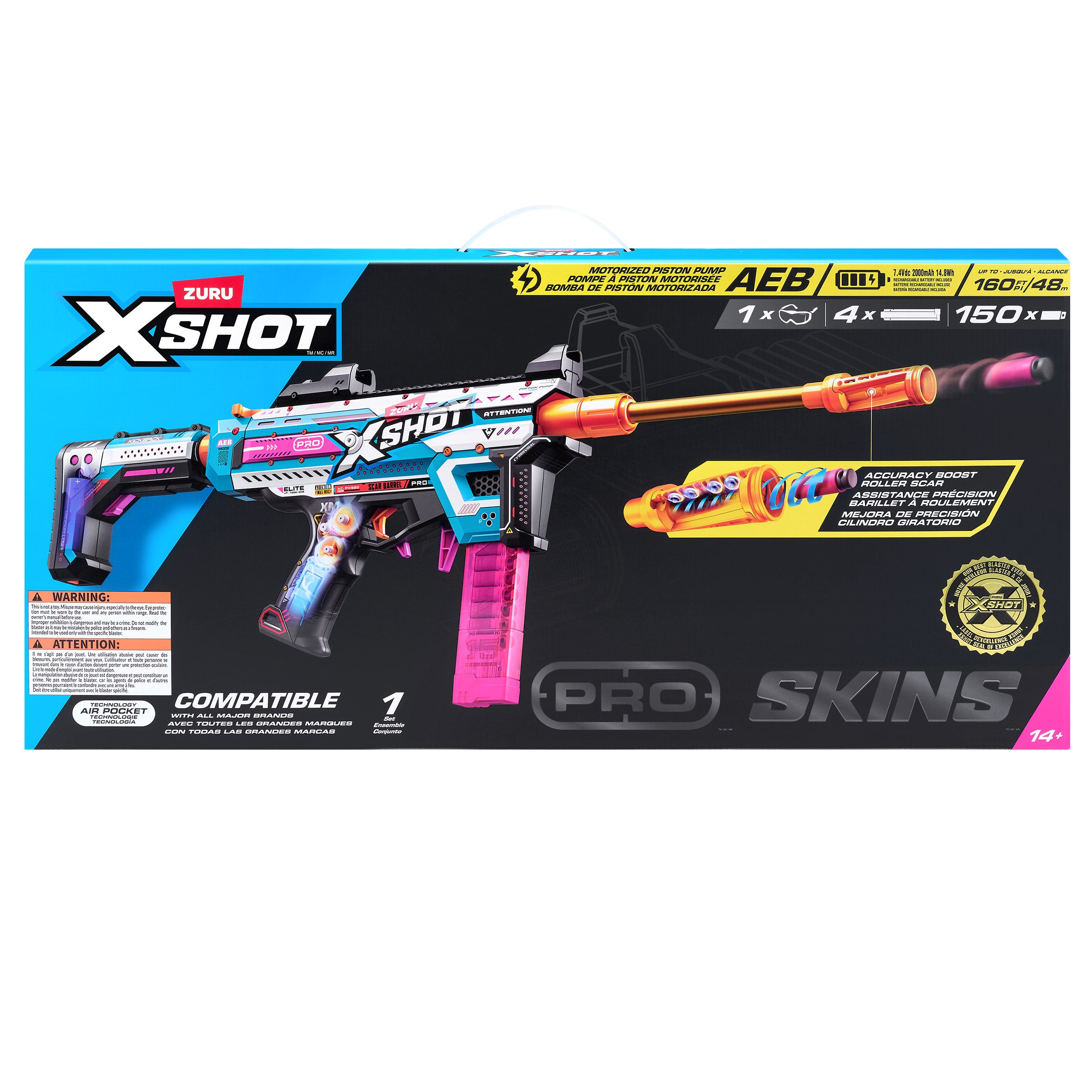 XSHOT Pro Skins Motorized Piston Pump Dart Blaster