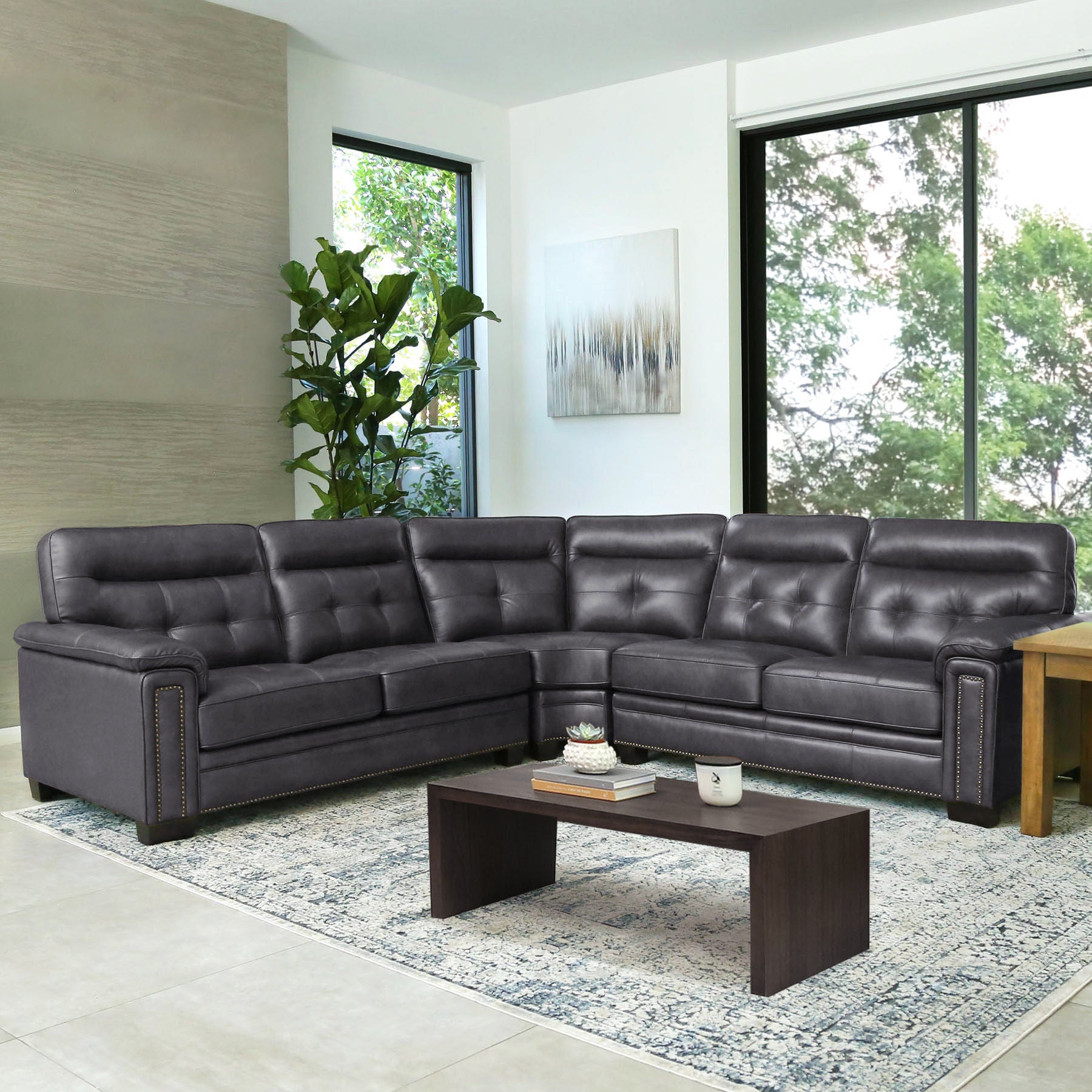 Harrison Leather Sectional
