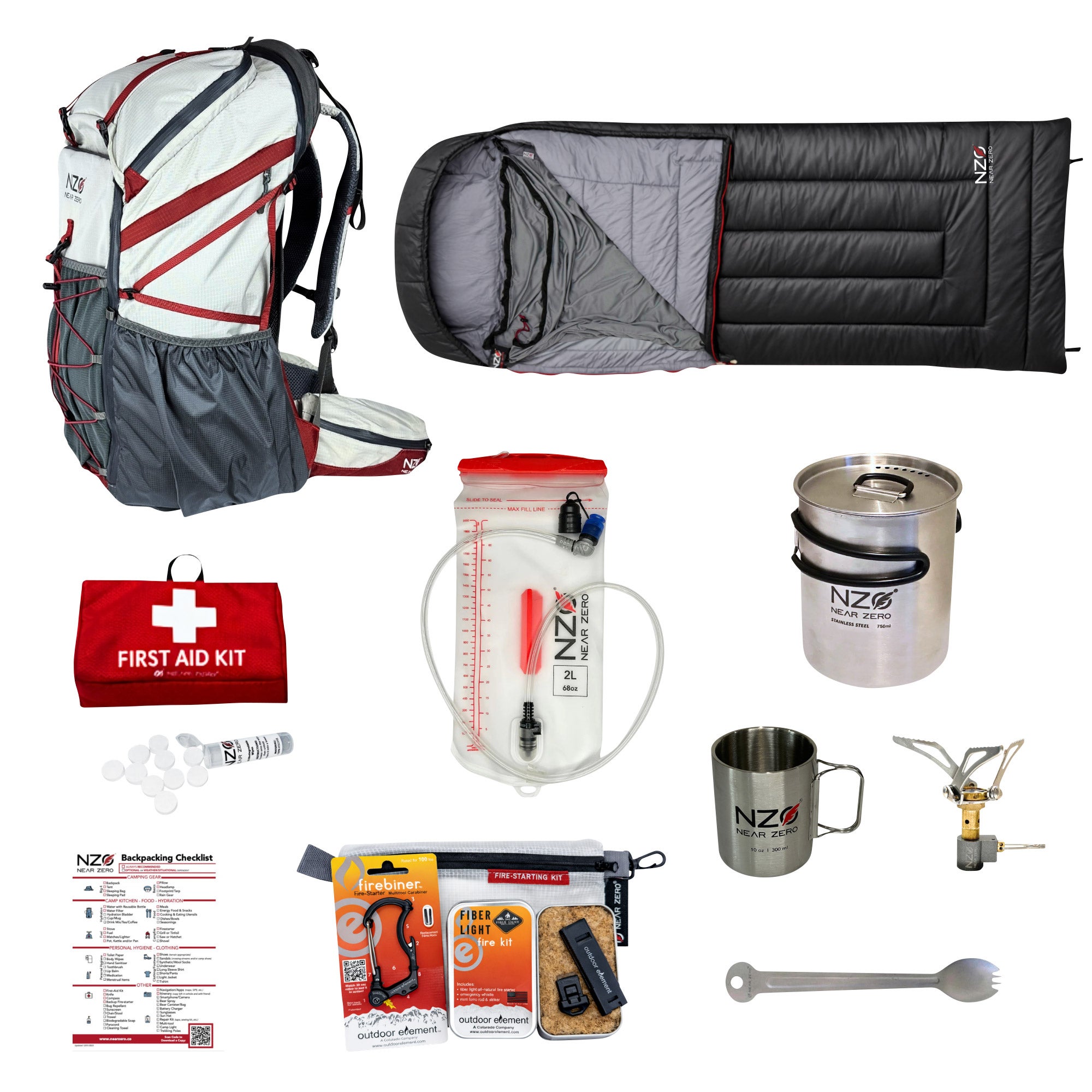 Near Zero Lightweight Backpacking Kit