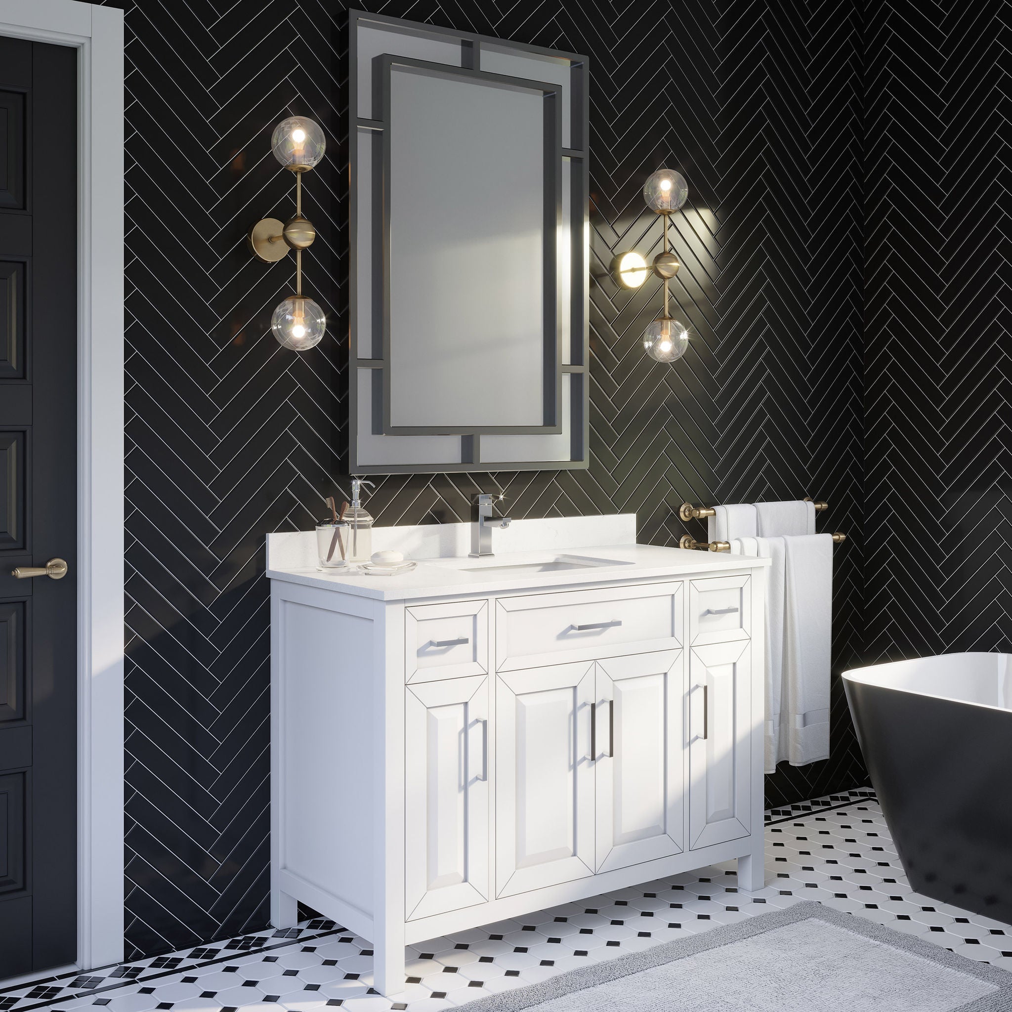 Thomson Bath Vanity by Studio Bathe in White