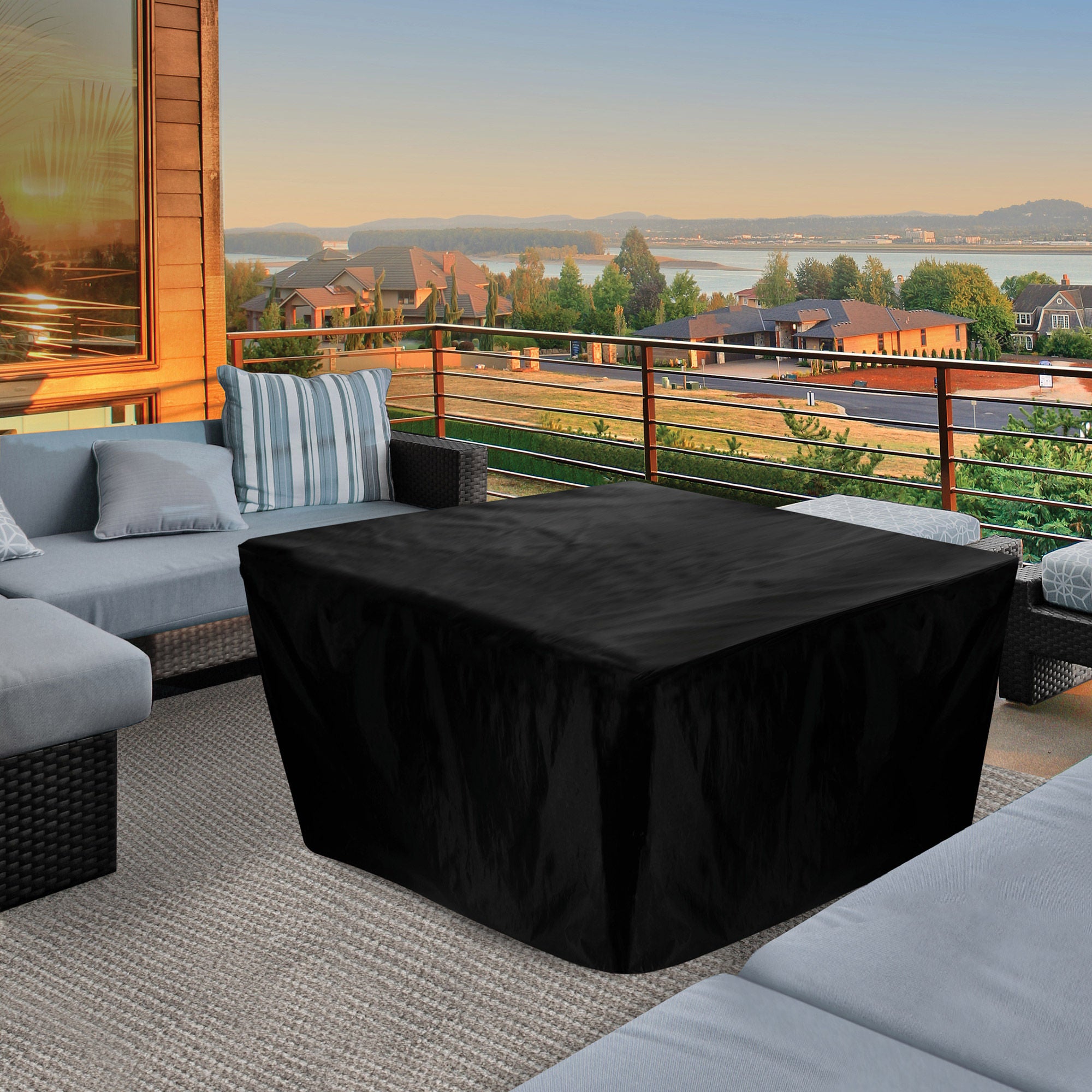 Sunbeam Contemporary Aluminum Fire Table