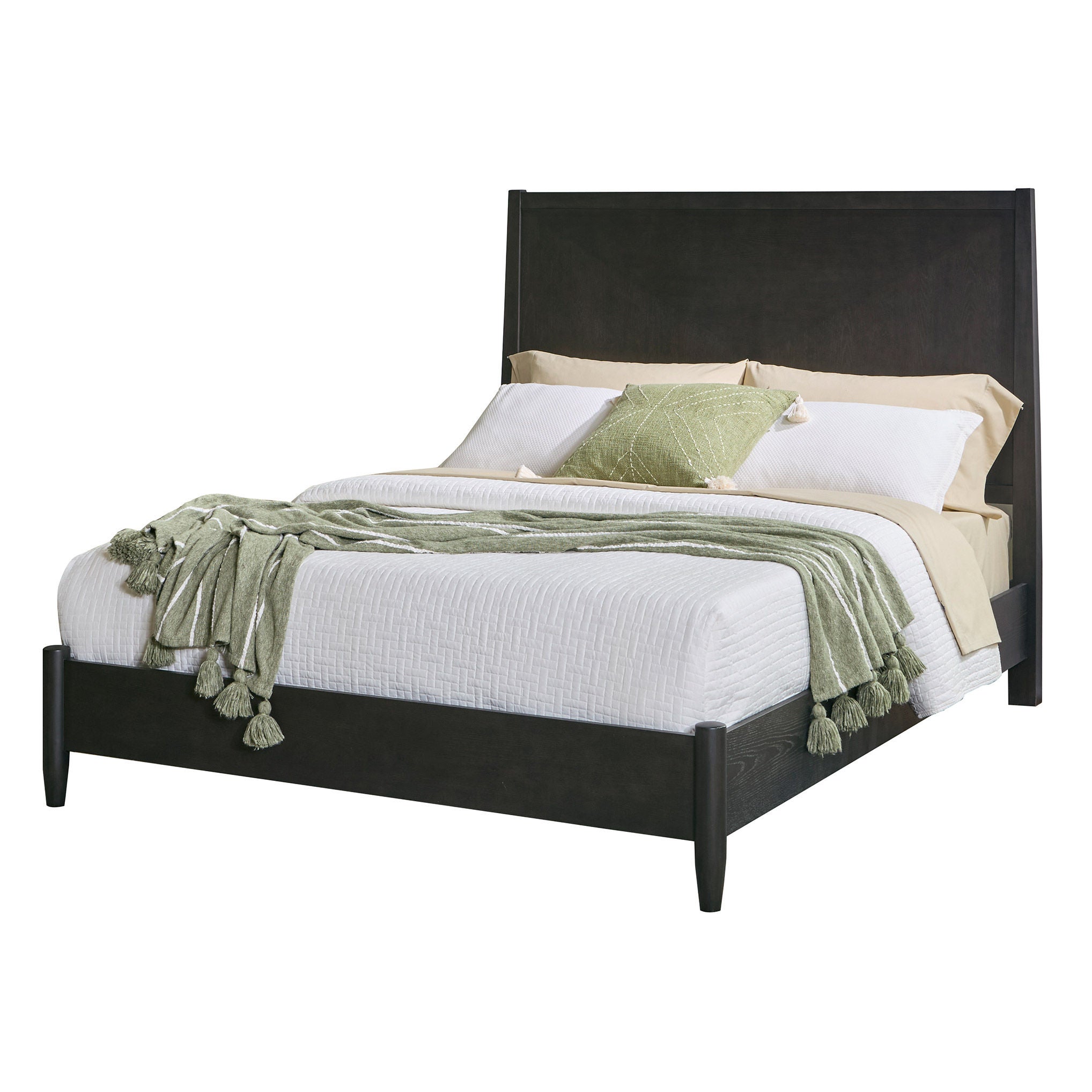 Redmond Panel Bed Frame, Charcoal Finish