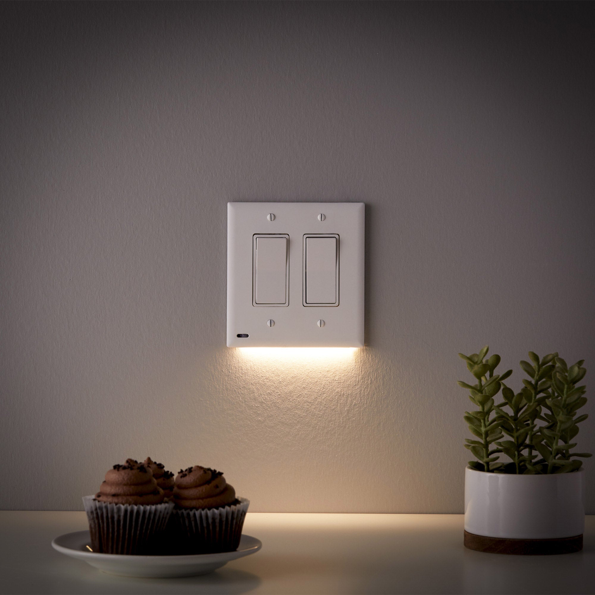 SnapPower LED Rocker SwitchLight, 3-pack