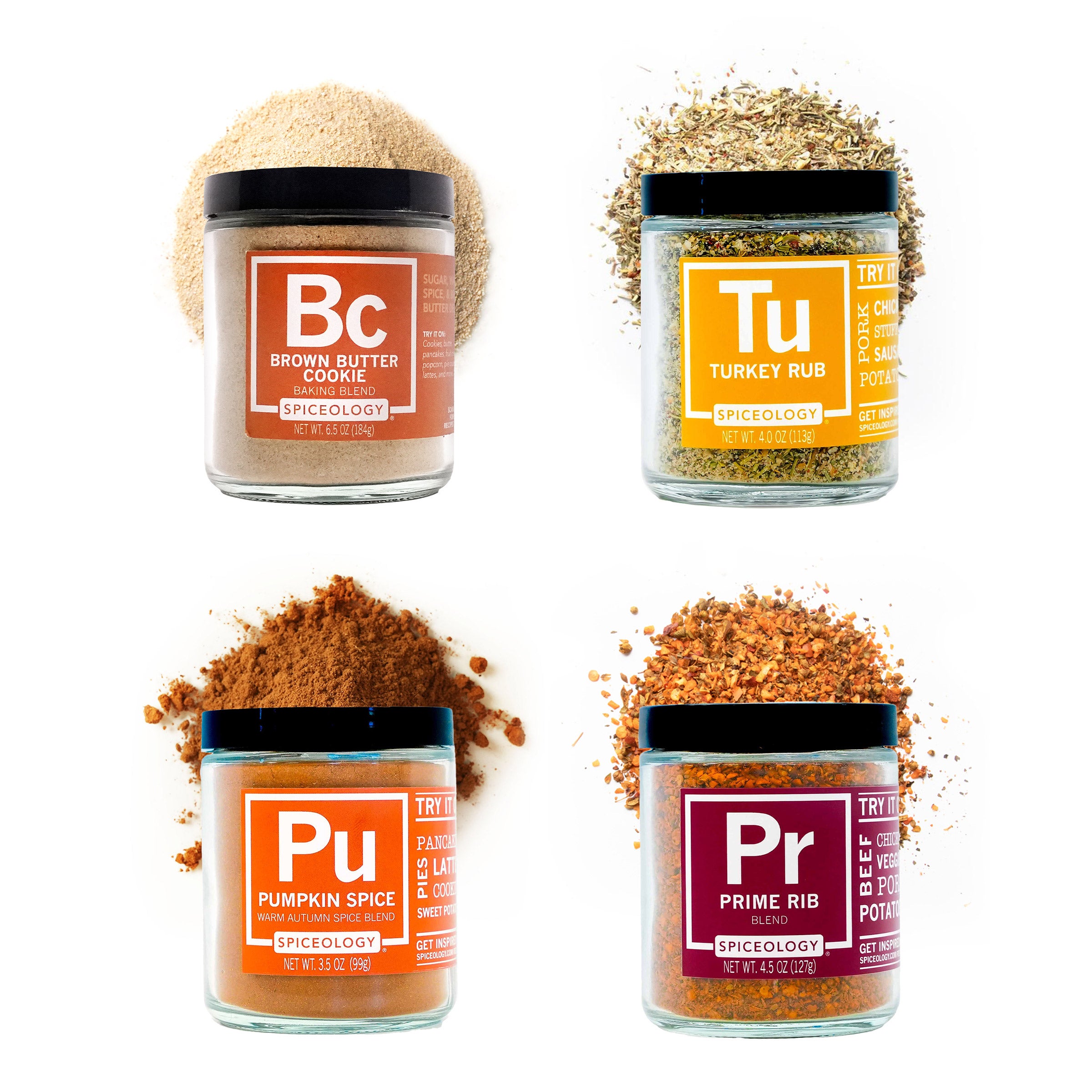 Spiceology Holiday Seasonings Gift Set, 18.5 oz. Total