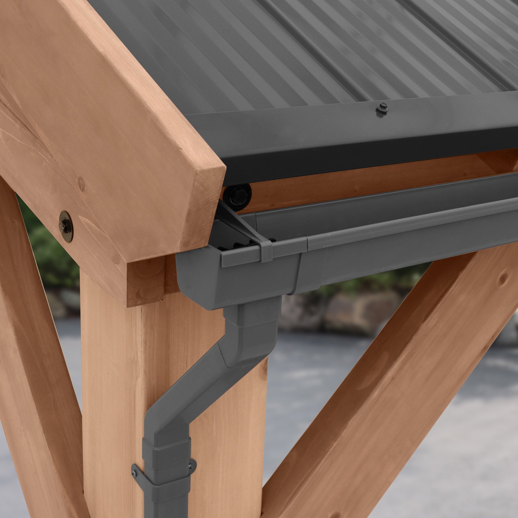 Yardistry Multi-Purpose Shade Structure Rain Gutter