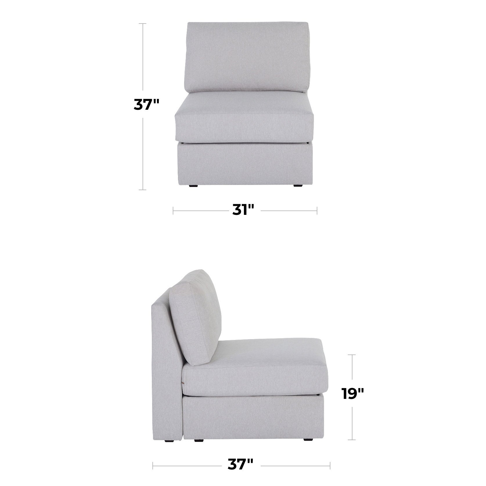 Flexsteel Flex Armless Chair