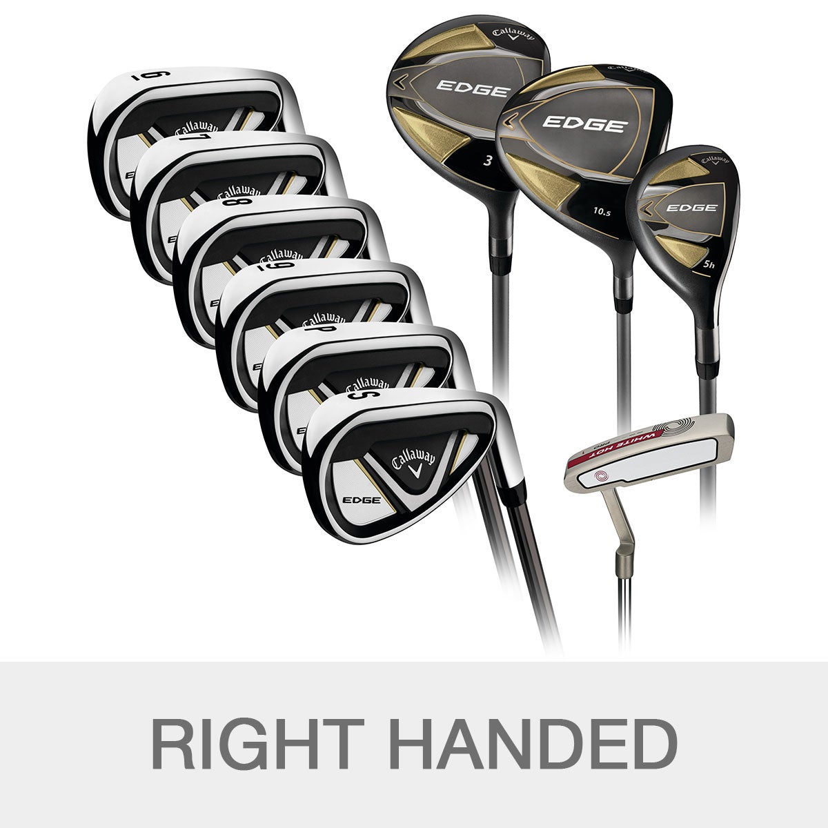 Callaway Edge 10-piece Golf Club Set, Right Handed - Graphite
