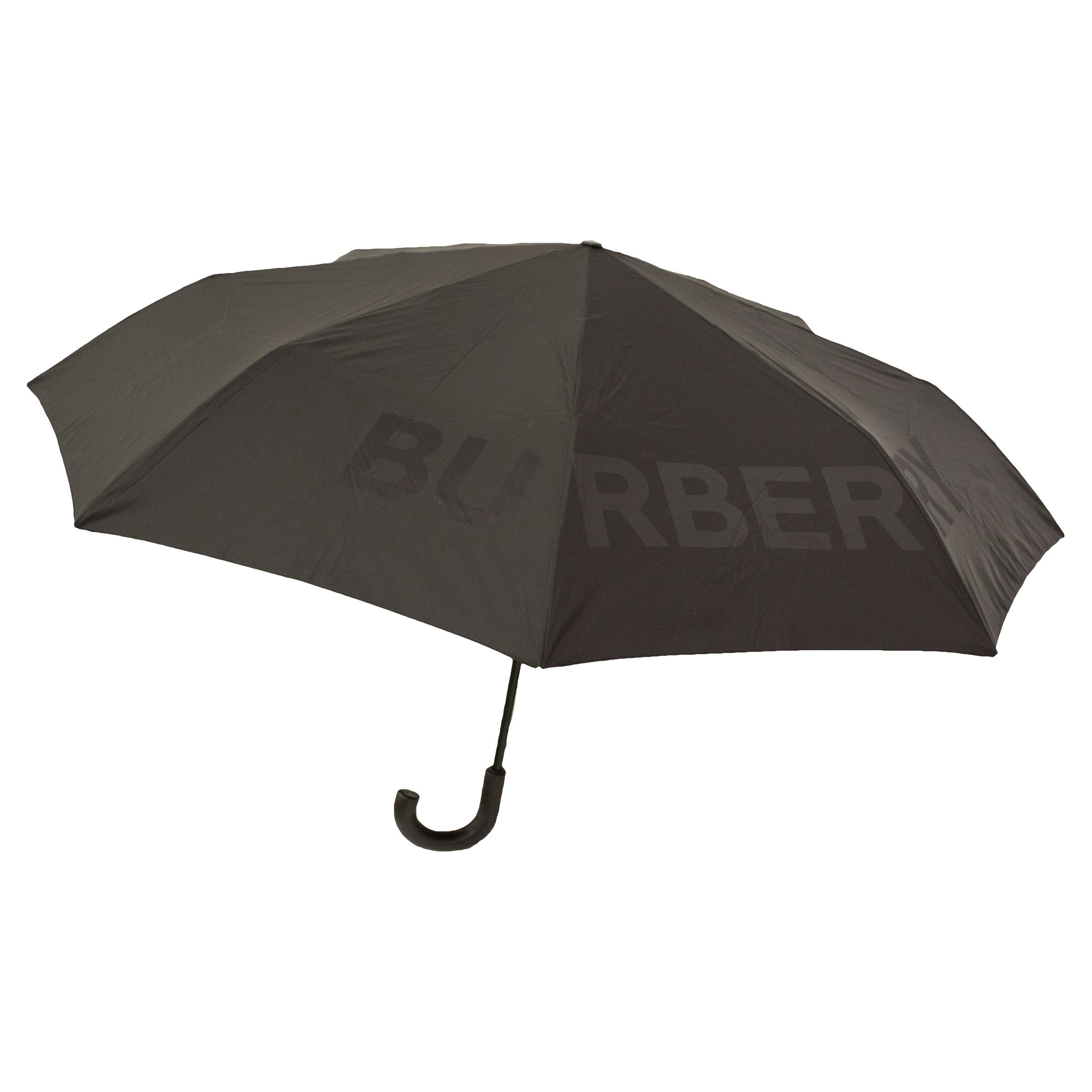 Burberry Kingdom Print Folding Umbrella, Black