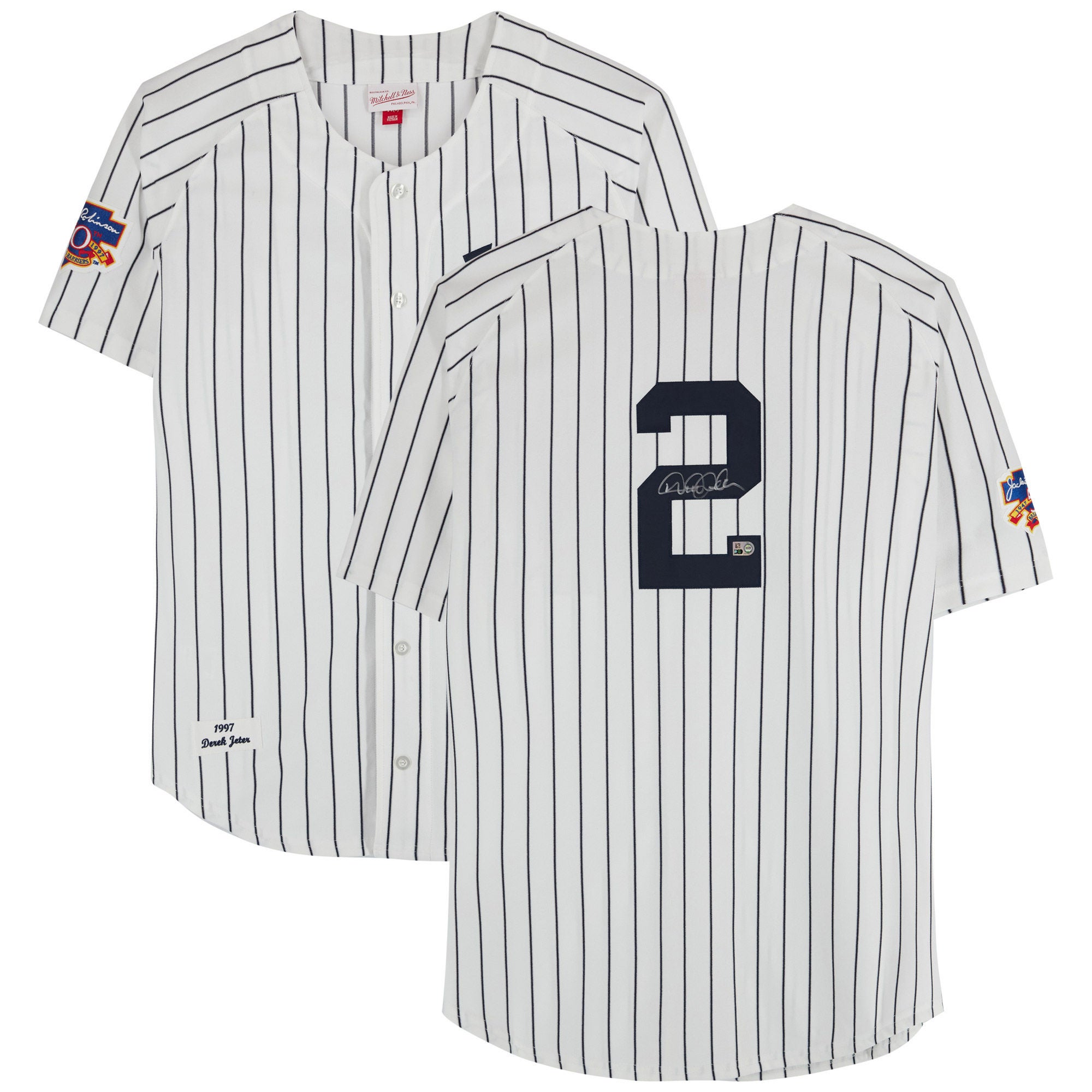 Derek Jeter New York Yankees Autographed White Mitchell & Ness 1997 Authentic Jersey - Fanatics Authenticated