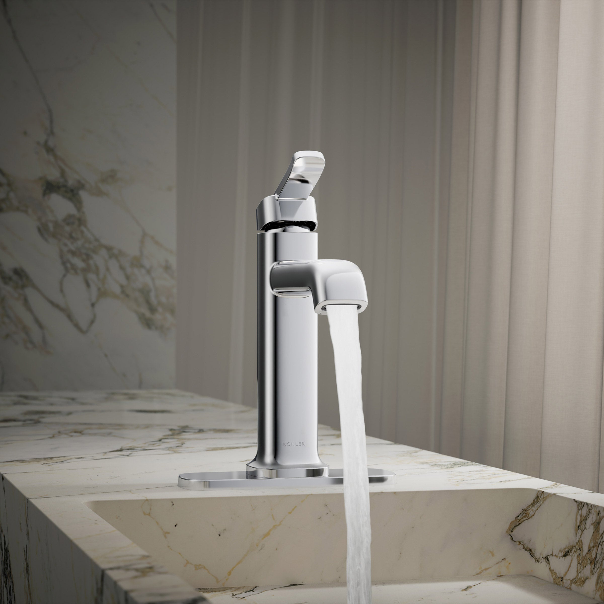 Kohler Cordate Single-handle Bathroom Faucet