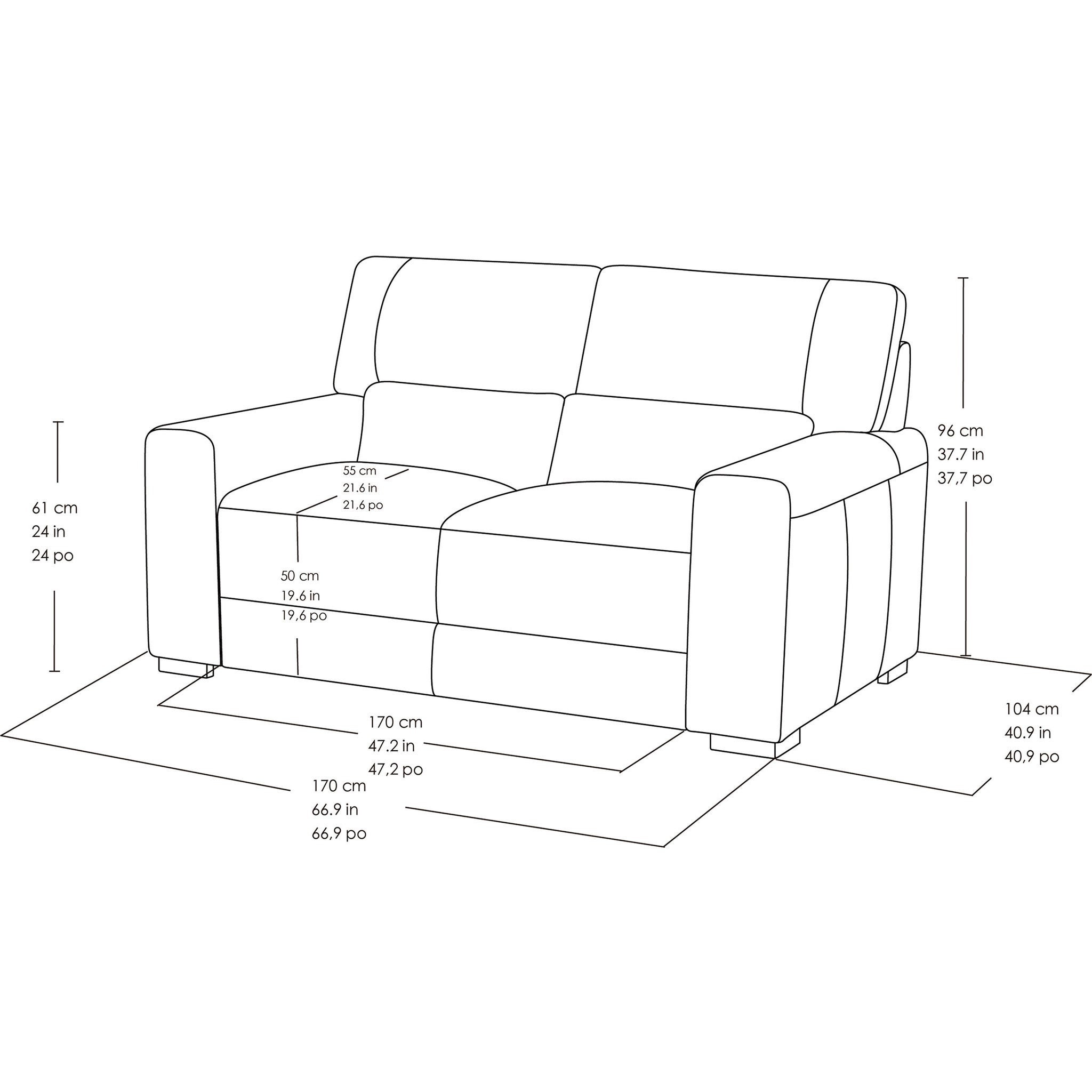 Rawlins Leather Loveseat