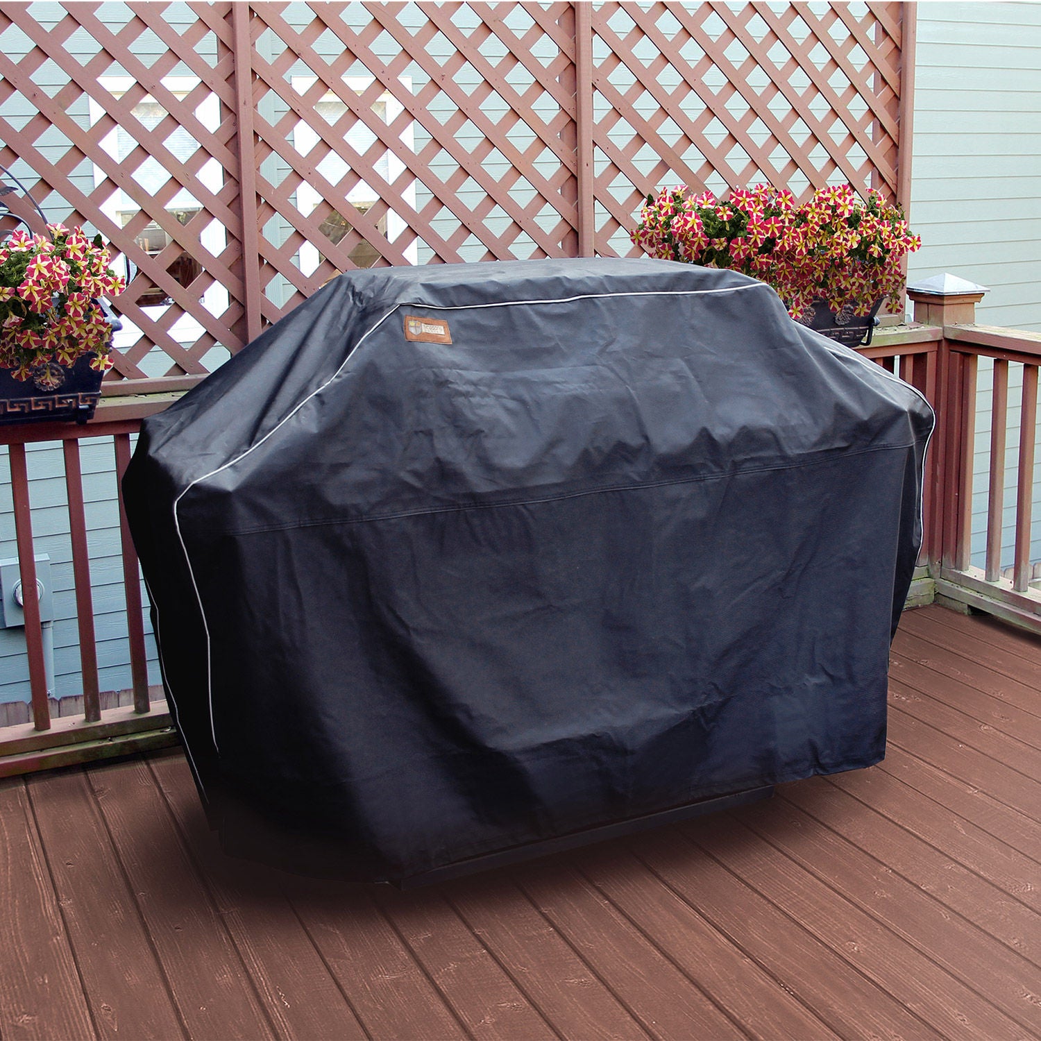 Black Canvas Grill Cover by Seasons Sentry