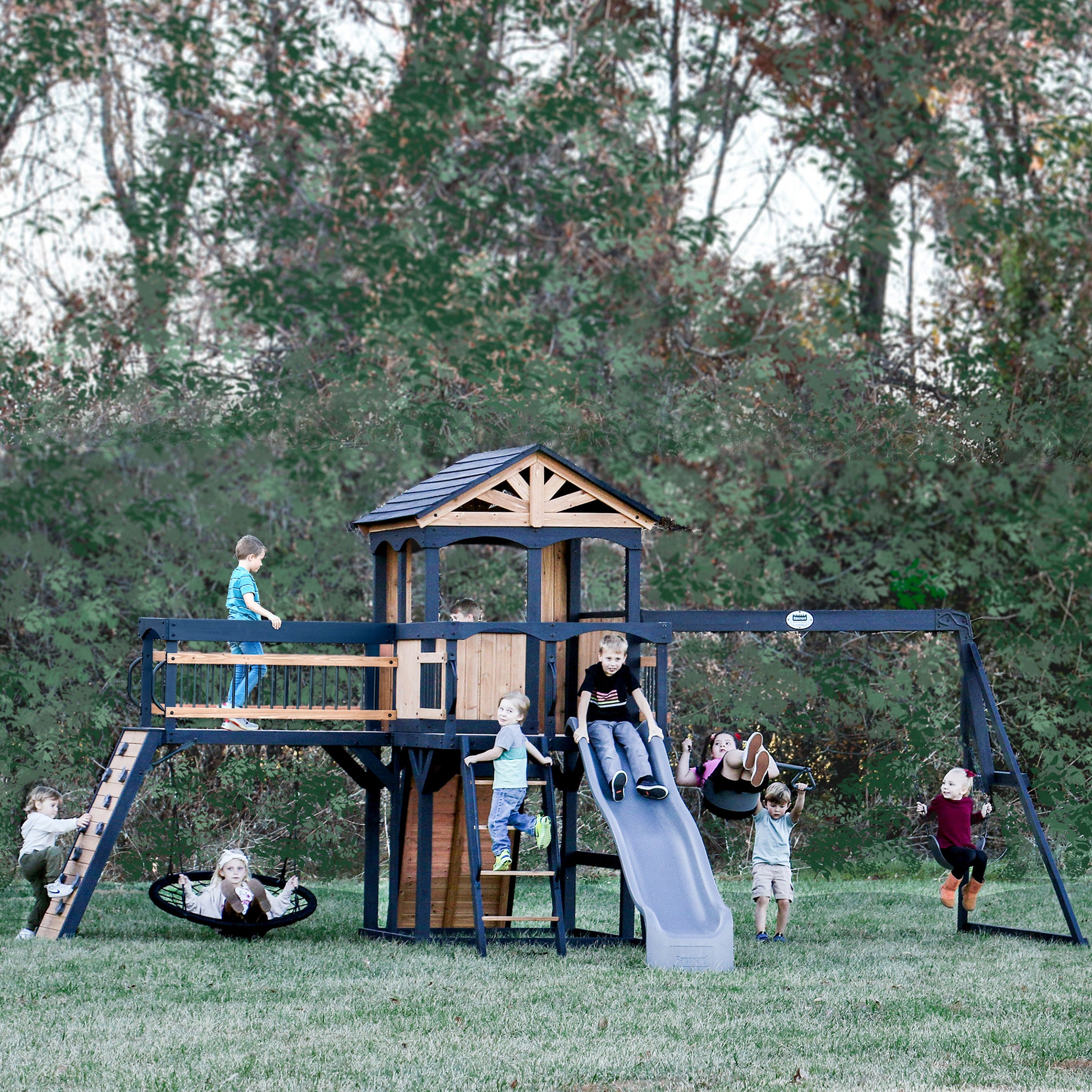 Backyard Discovery Timber Crossing Swing Set- Do It Yourself