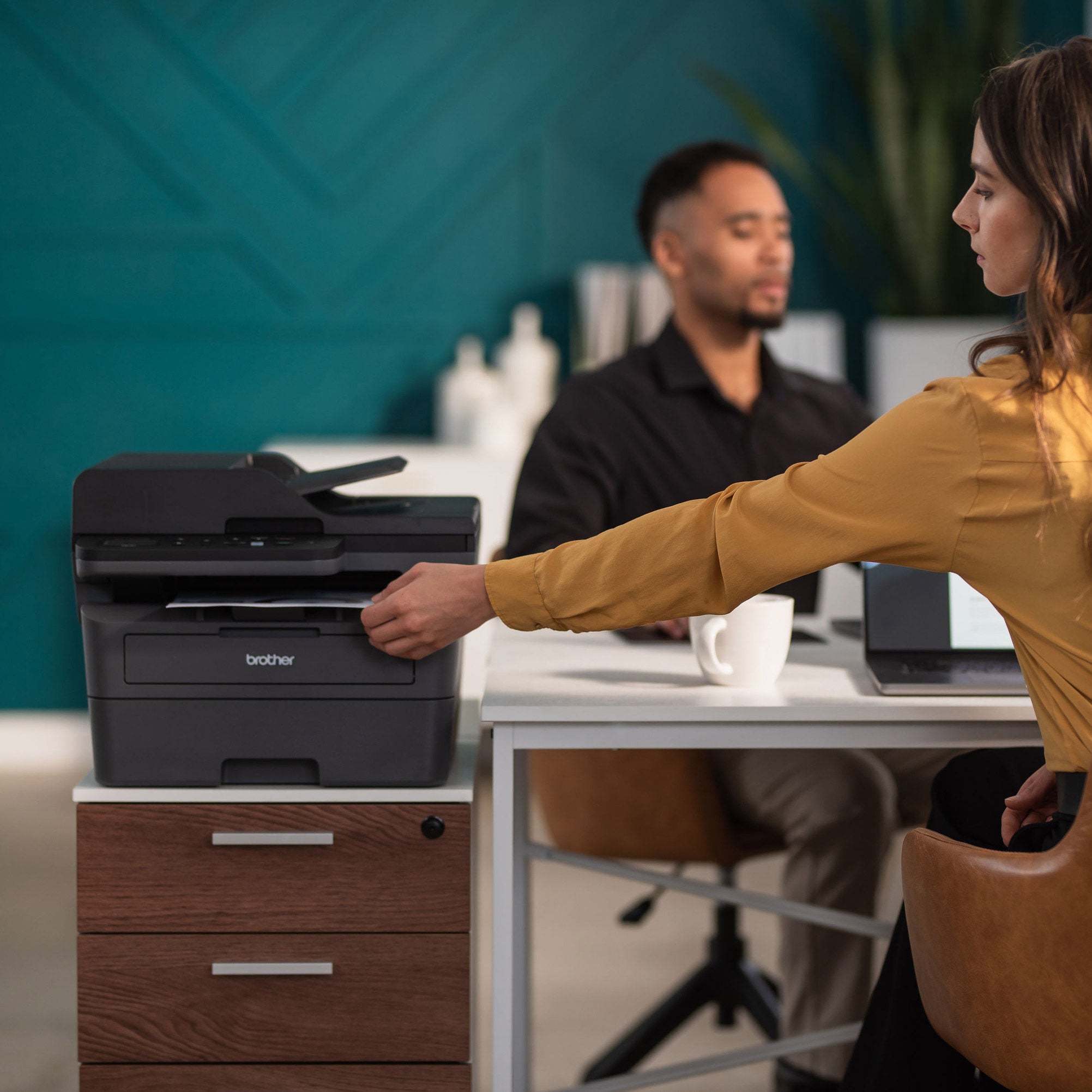 Brother DCP-L2647DW Wireless Compact Monochrome Multi-Function Laser Printer
