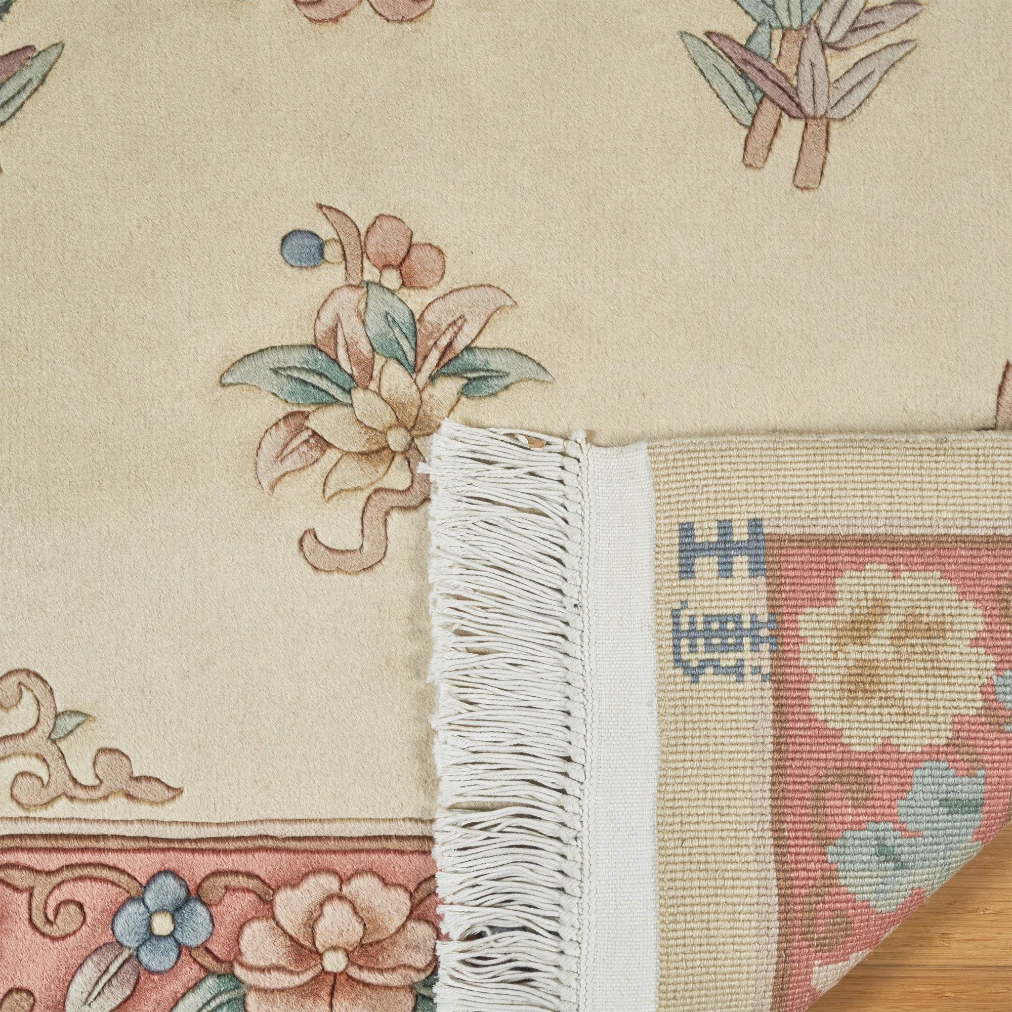 Pagoda Hand Knotted Rug Collection, Uster Ivory