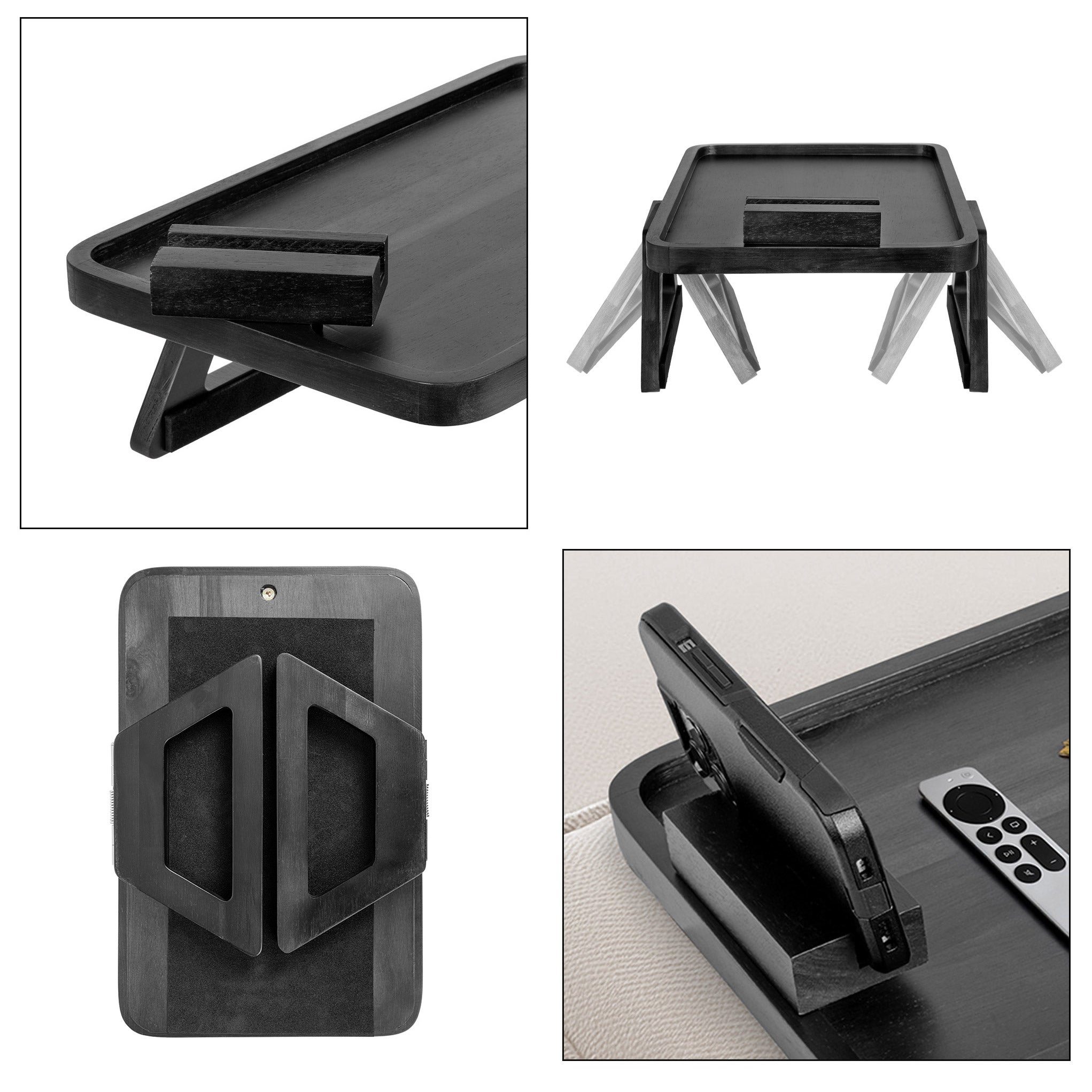Smart Design Acacia Armrest Tray
