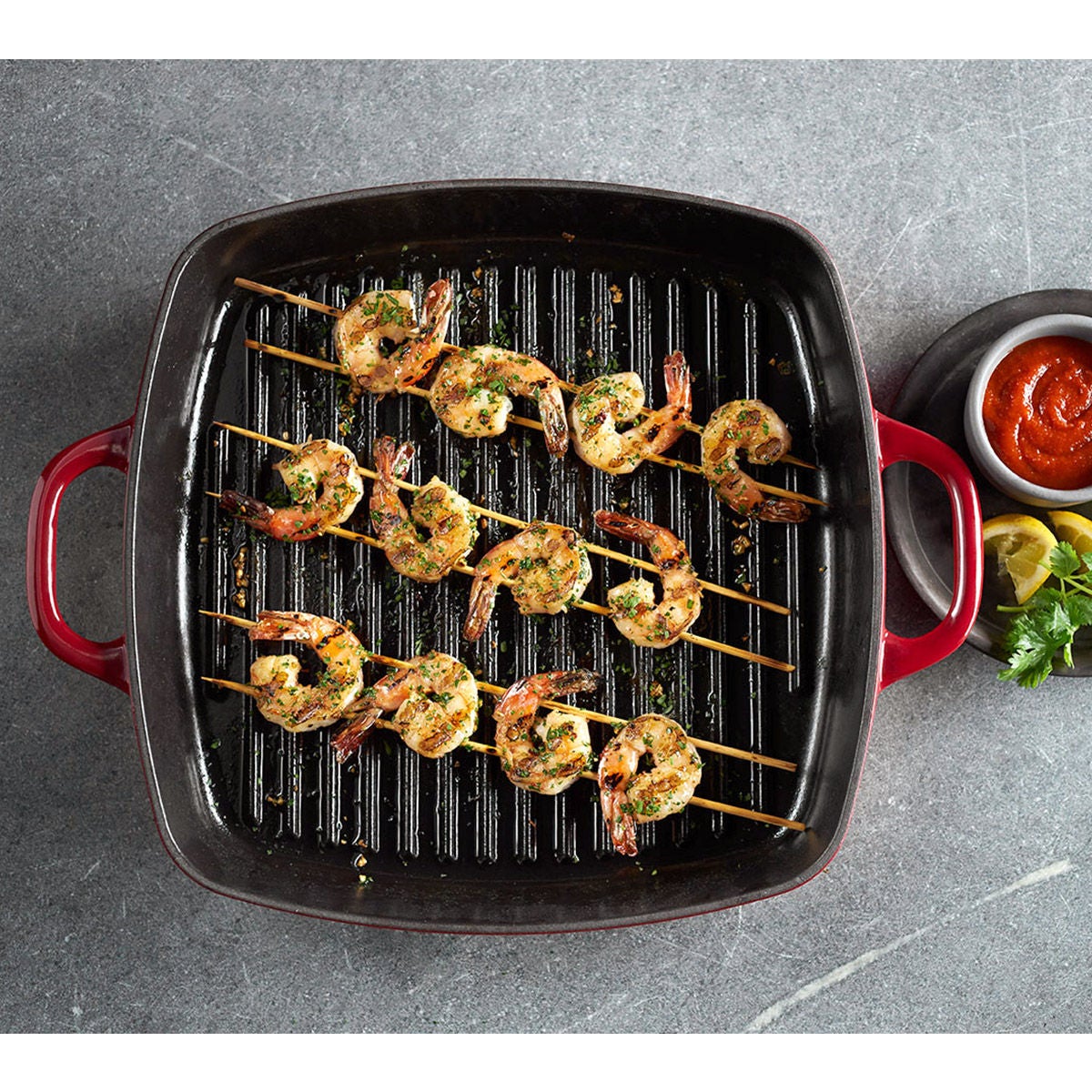 Fontignac 12-inch Square Cast Iron Grill Pan