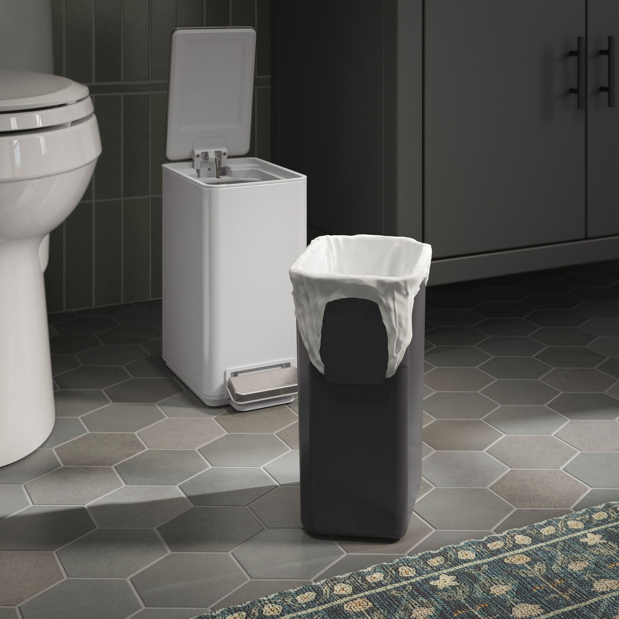 Kohler 6L Step Trash Can, 2-pack