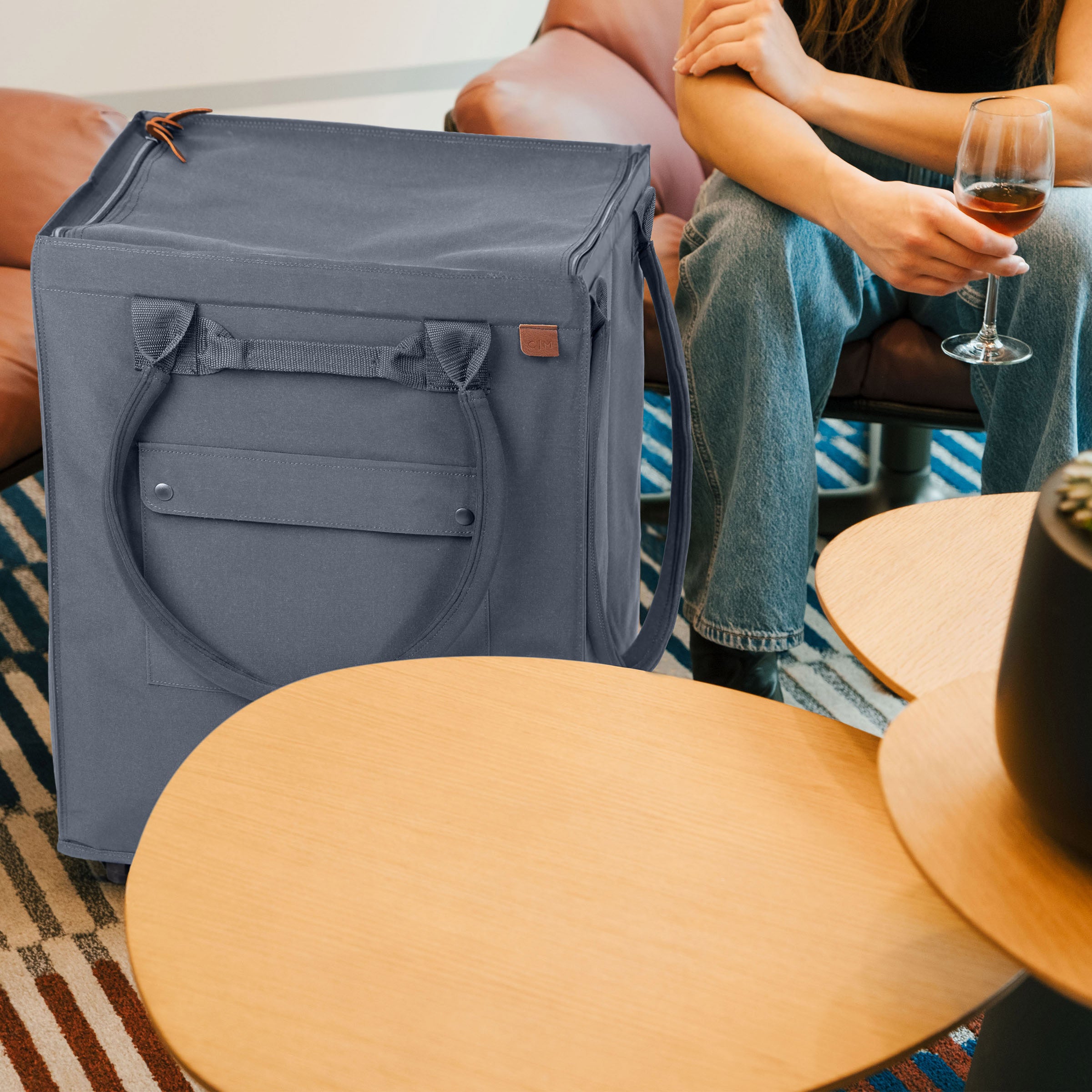 CleverMade Foldable Tote Bag on Wheels