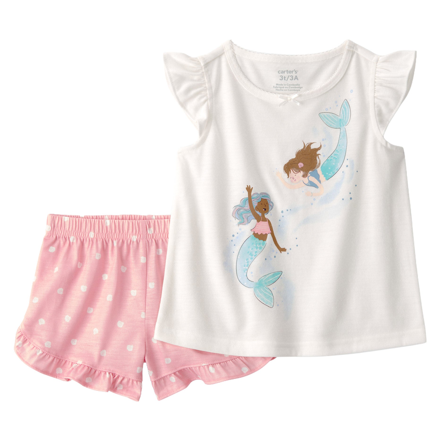 Carter's Kids' 4-piece Ruffle PJ Set