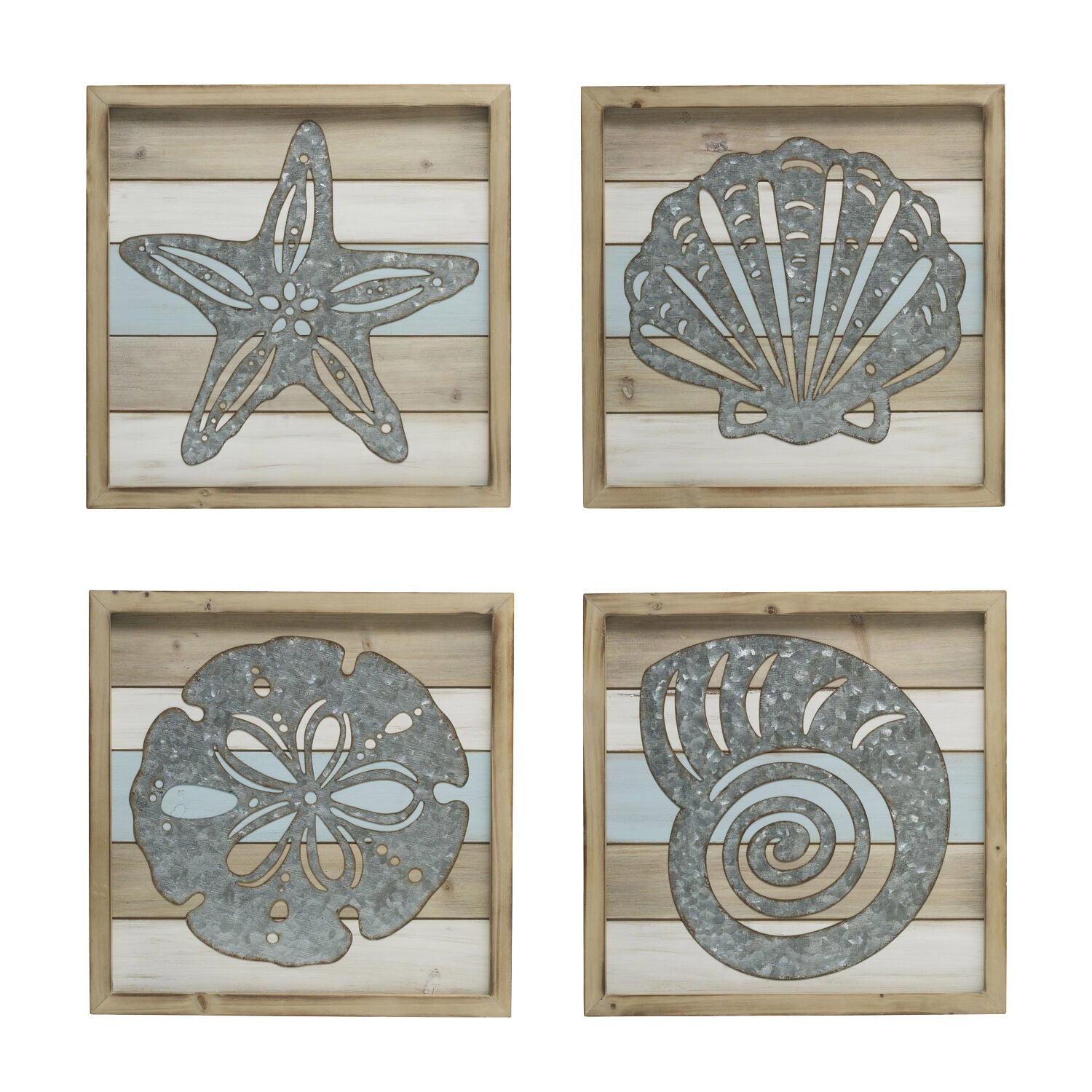 Elements 4-Piece Coastal Wall Decor Set