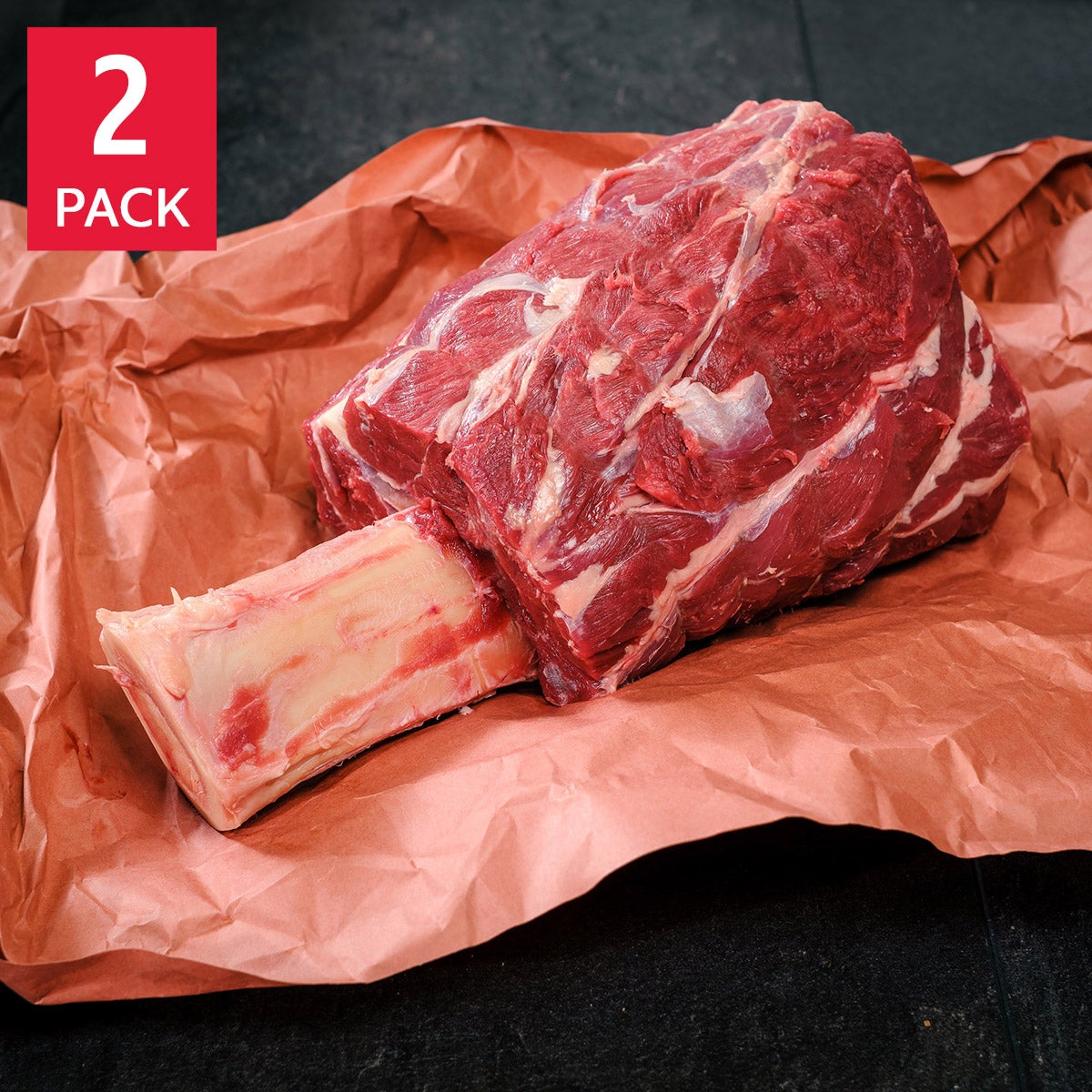 Northfork Bison Shank, Thors Hammer, 2 Pack, 2 Lbs. Each, 4 Lbs. Total