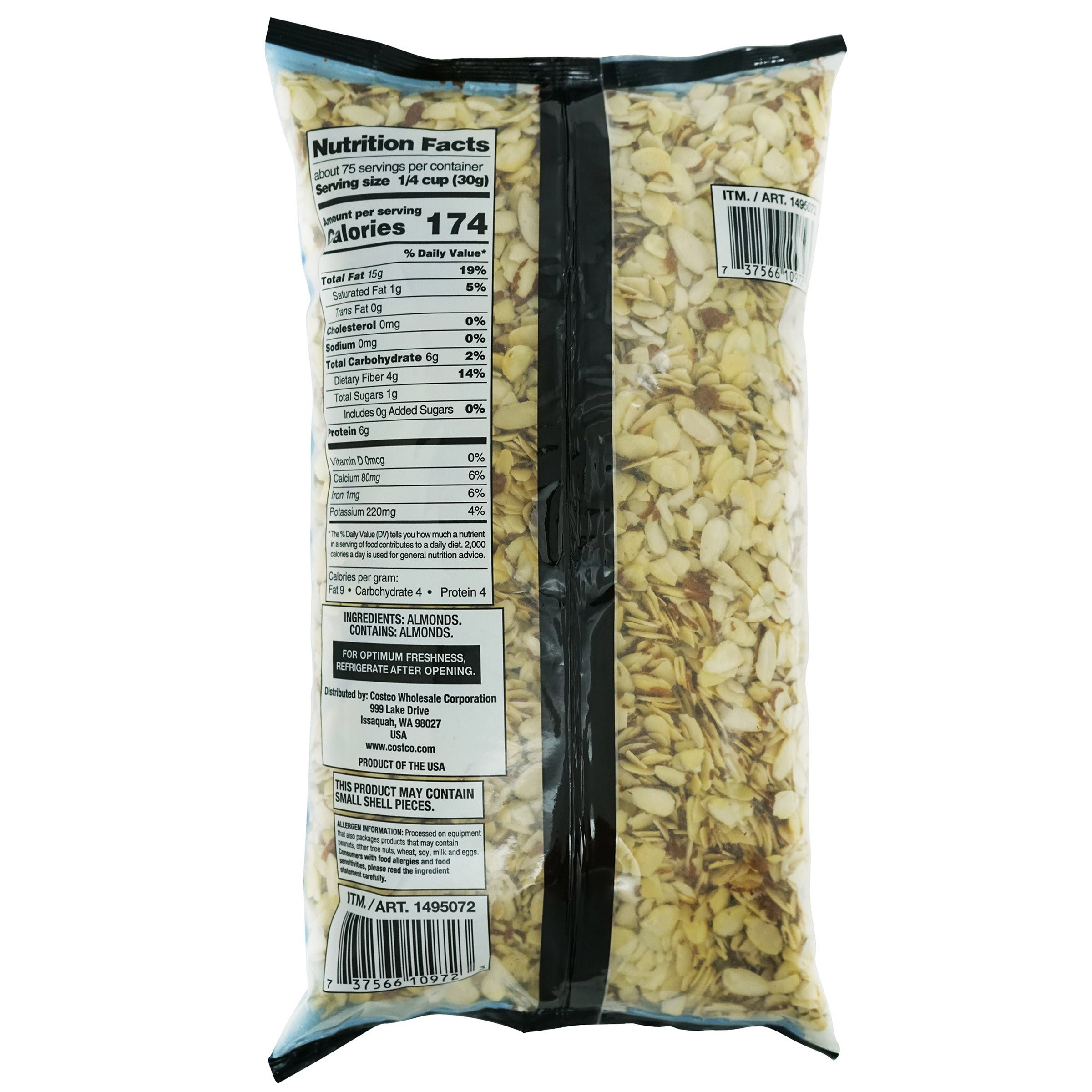 Sliced Almonds, 5 lbs