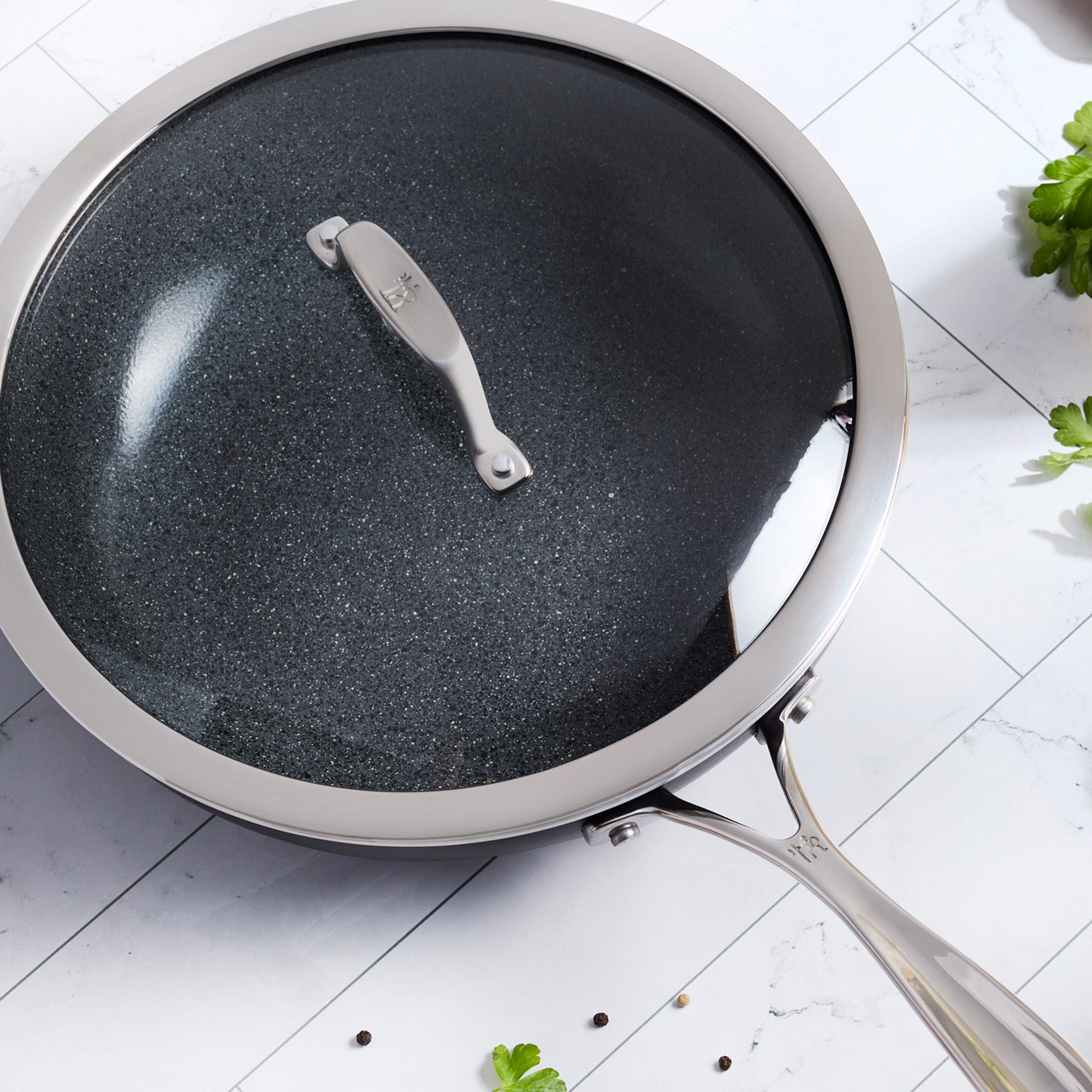 Henckels Capri Ceramic 11-inch Perfect Pan with Lid