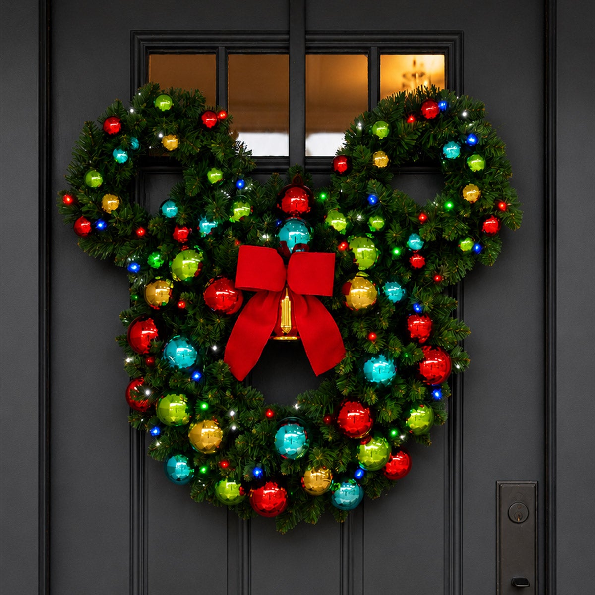 30" Disney Mickey Figural Pre-Lit LED Wreath