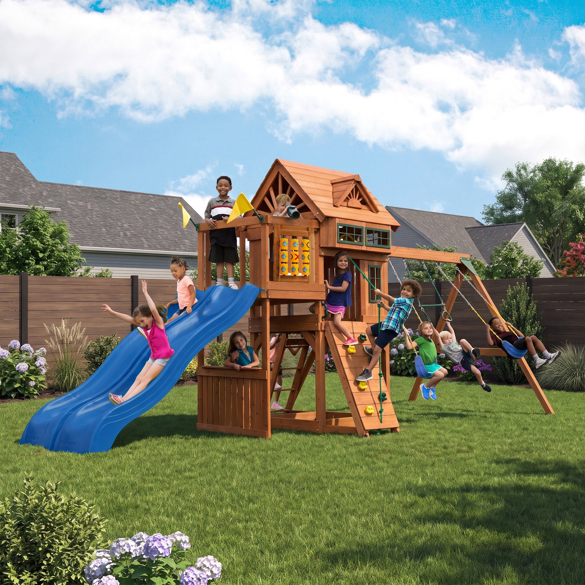 Gorilla Playsets Mountain Peak Swing Set – Do-it-Yourself