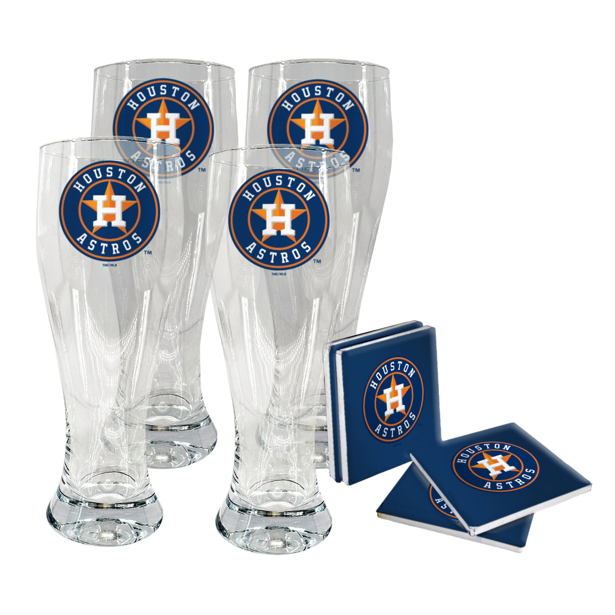 MLB Pilsner & Coaster Set