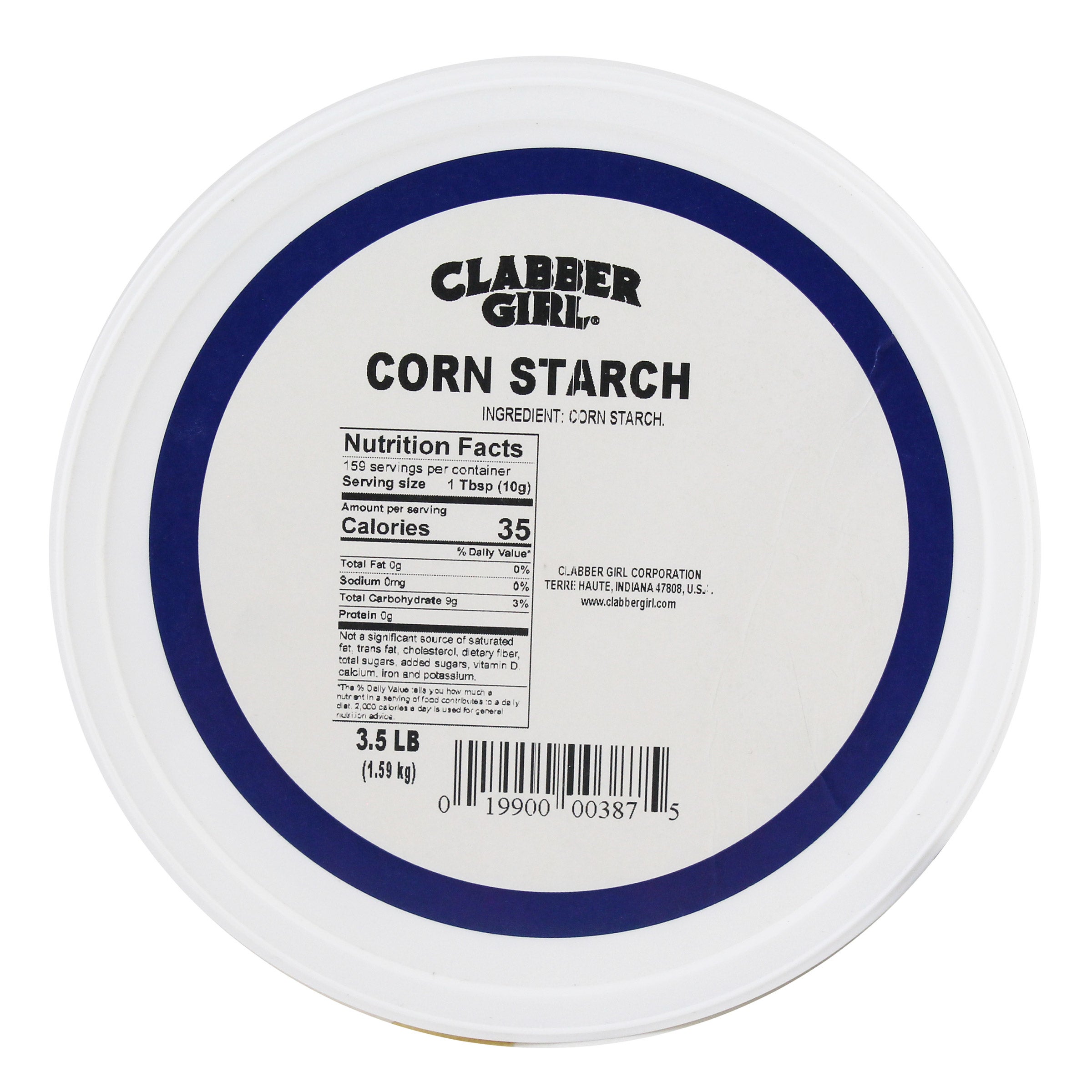 Clabber Girl, Cornstarch, 3.5 lbs