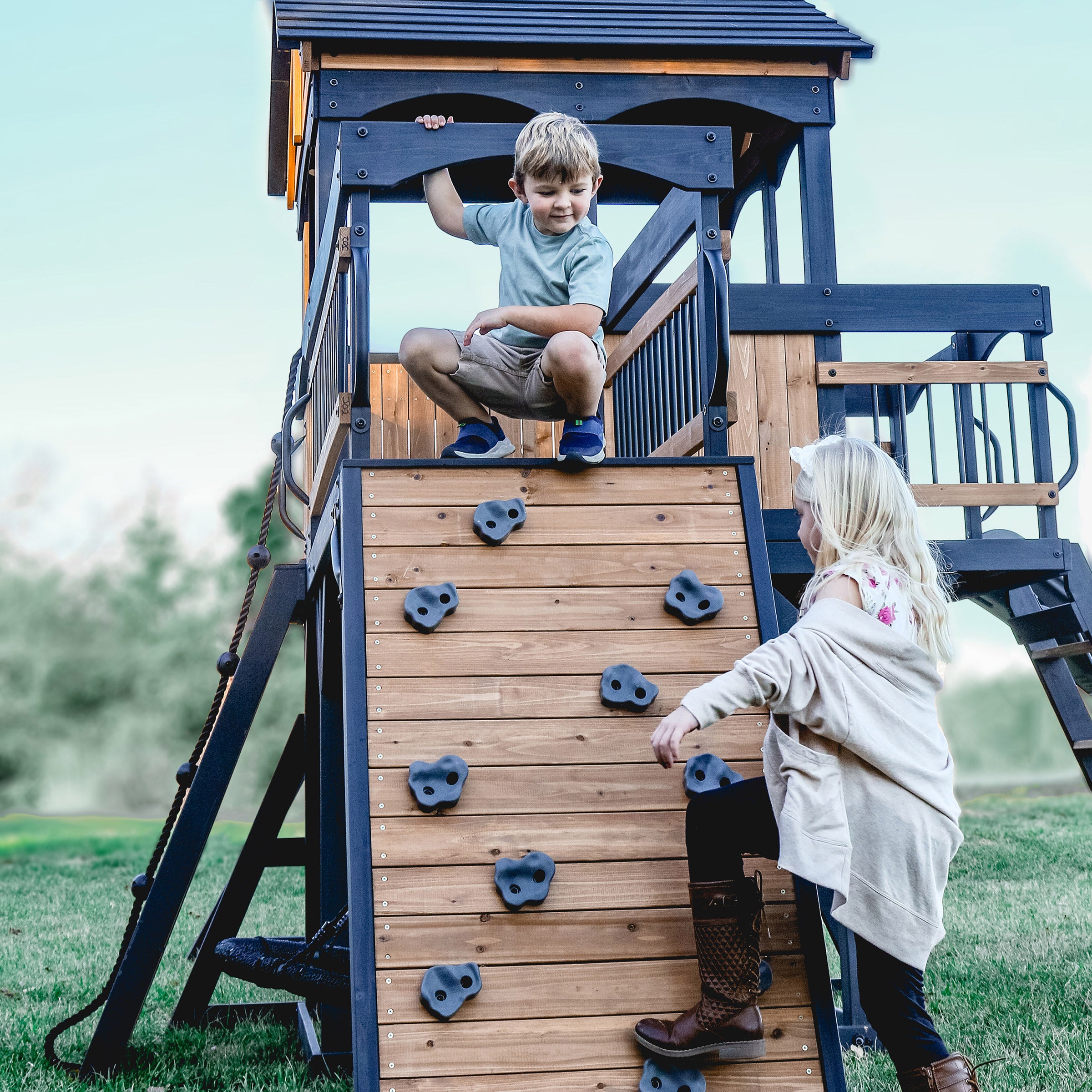 Backyard Discovery Timber Crossing Swing Set- Do It Yourself